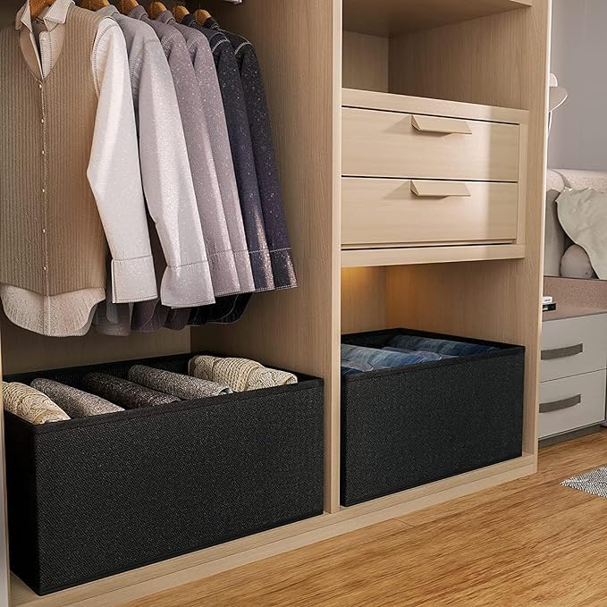 Renva 4 Pcs Clothing Organiser For Wardrobe Storage,Shirt,Pant Drawer Organizer,Wardrobe Organizer For Storage,Closet Organizer