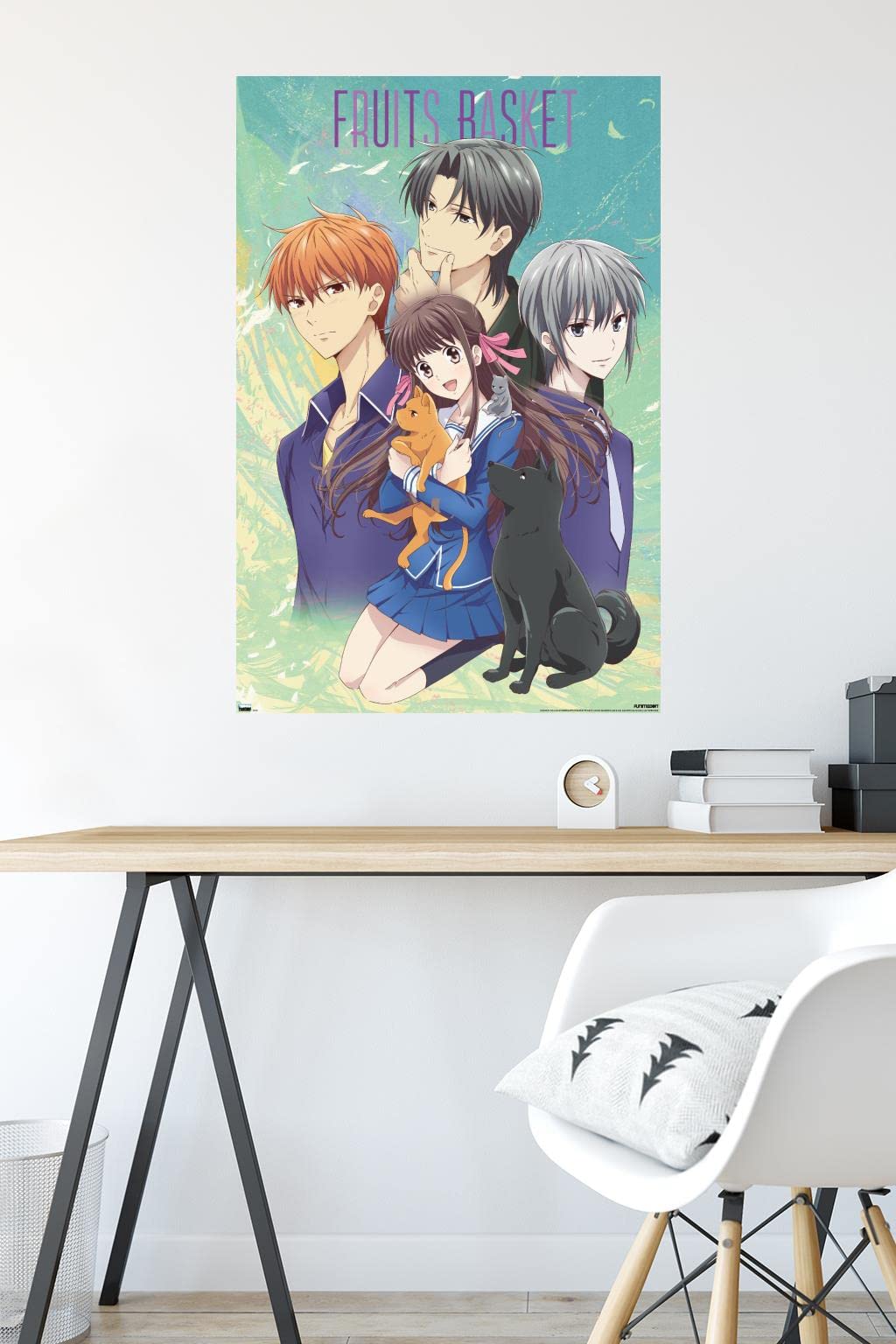 Trends International Fruits Basket - Art Work Wall Poster, 22.375'' X 34'', Premium Unframed Version