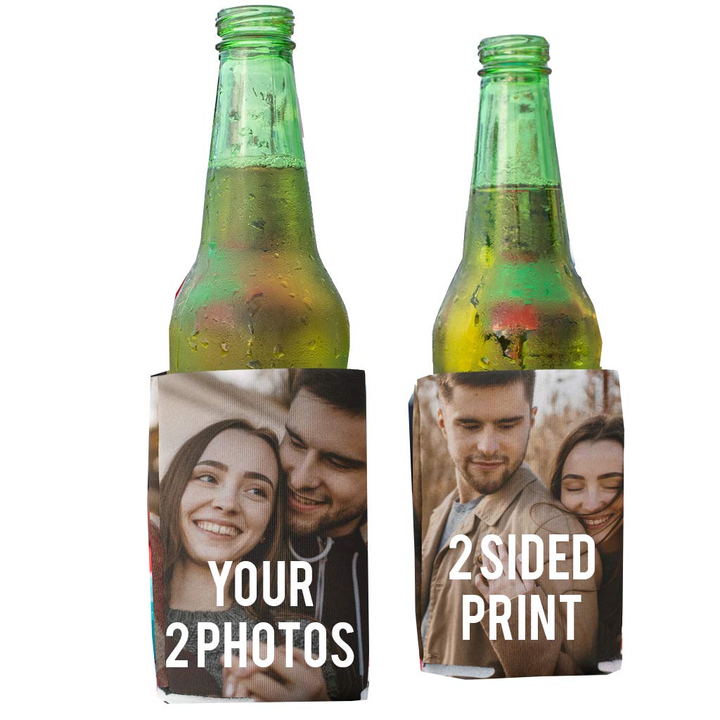 Victorystore Can And Beverage Coolers: Custom Can Coolers 2 Photo Can Coolers With Custom Text (150)