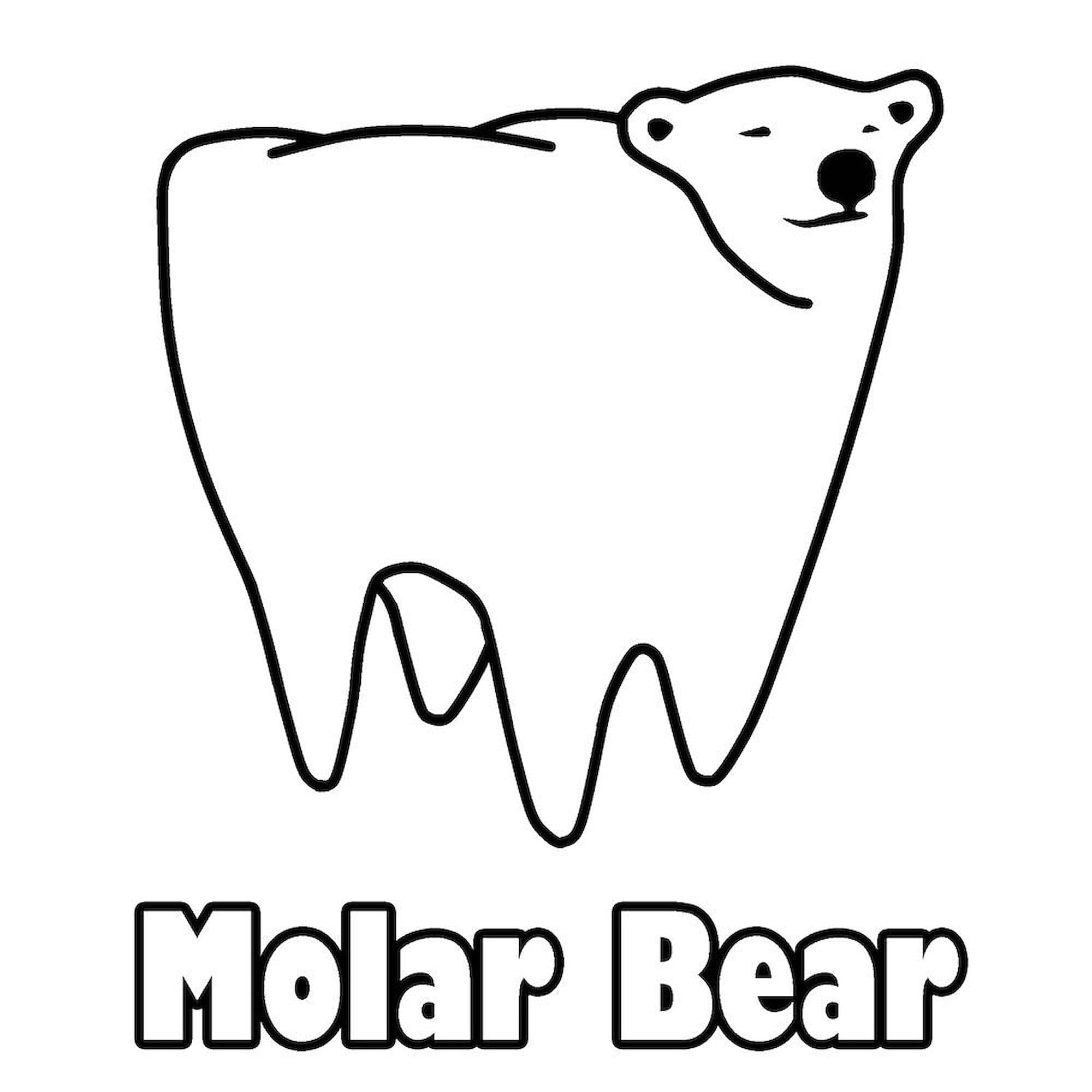 CafePress Molar Bear Polar Tooth Bear Mugs 11 oz (325 ml) Ceramic Coffee Mug