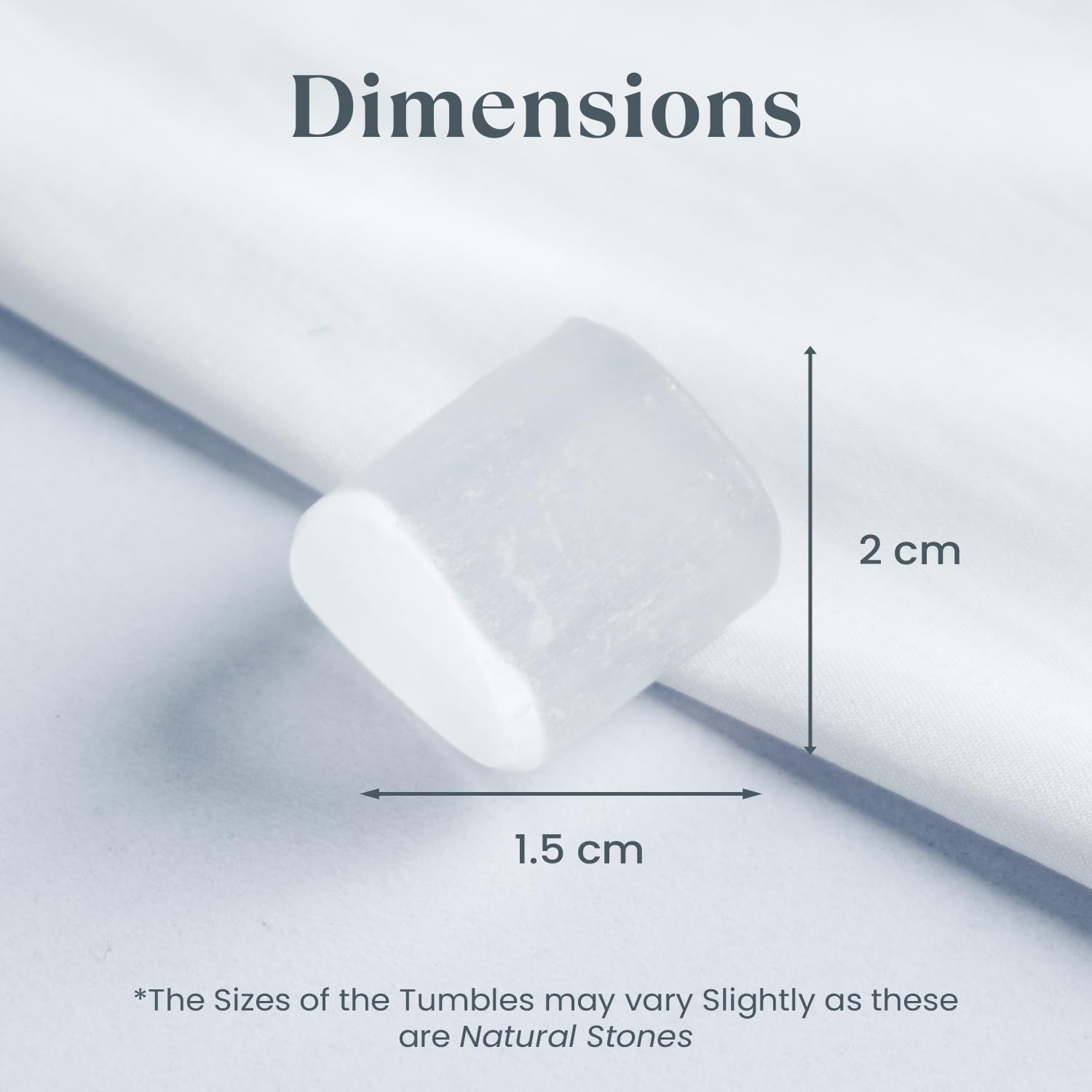 Astrotalk Selenite Tumble | Purifies Aura, Cleanses Other Crystals & Brings Peace | Vastu Items for Home Decor, Office Table Decoration Items | Showpiece for Living Room Decor | Gift for Man & Woman