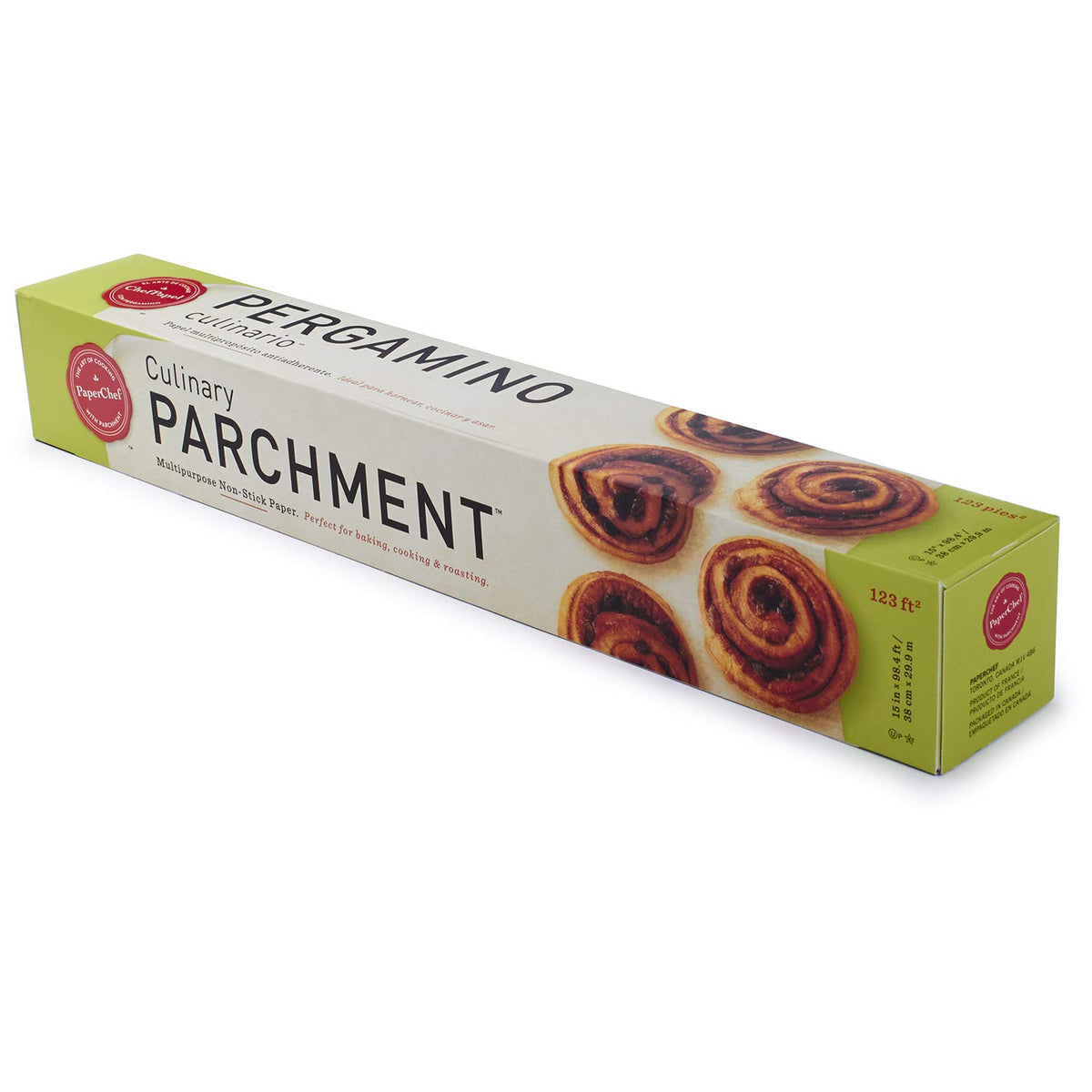 Chef Paper PaperChef Culinary Parchment Paper, Non-Stick, 123 sq ft, Natural, Mod ...