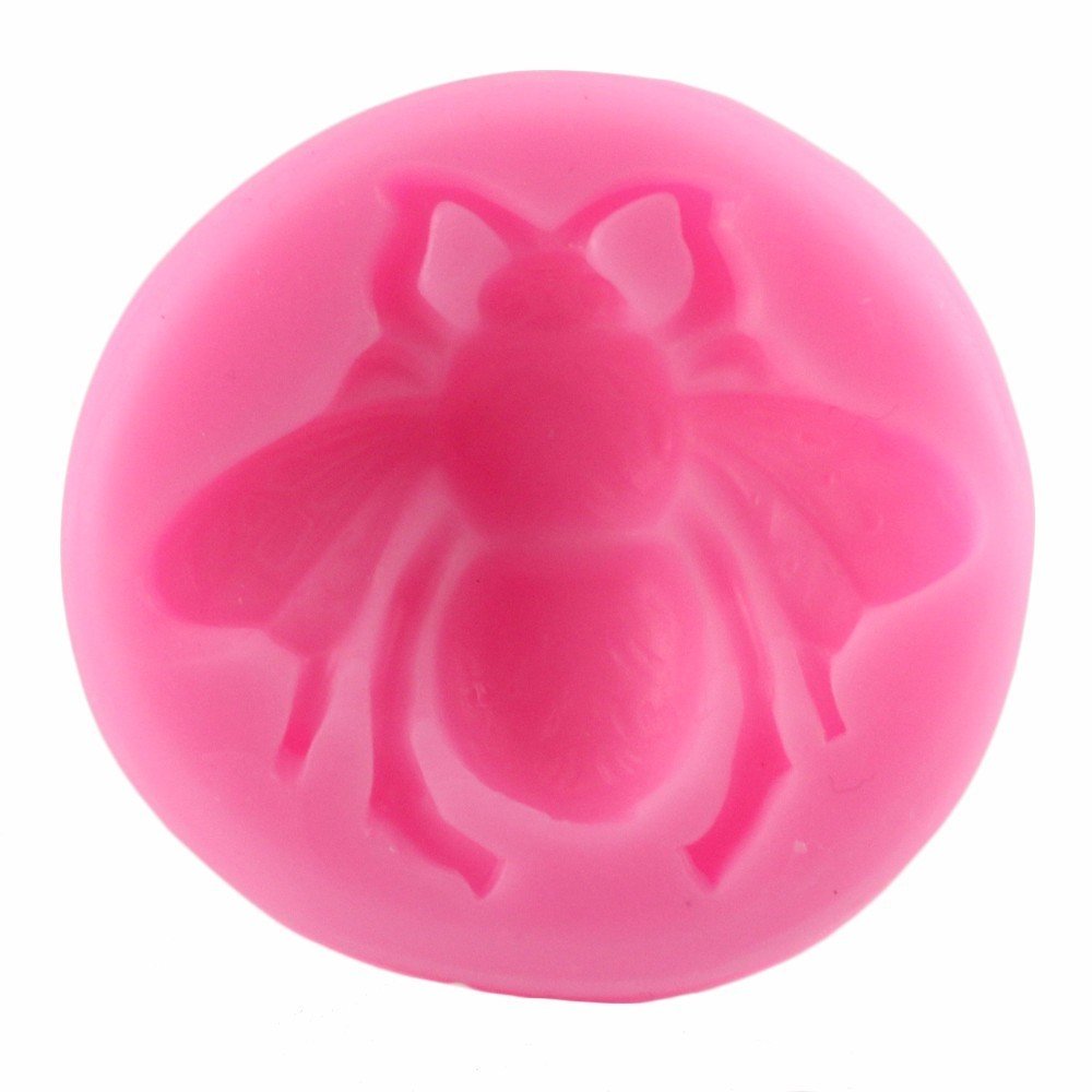 Moldfun 3D Bumble Bee Silicone Mold For Fondant Chocolate Candy Gum Paste Polymer Clay Resin Kitchen Baking Sugar Craft Cake Dec