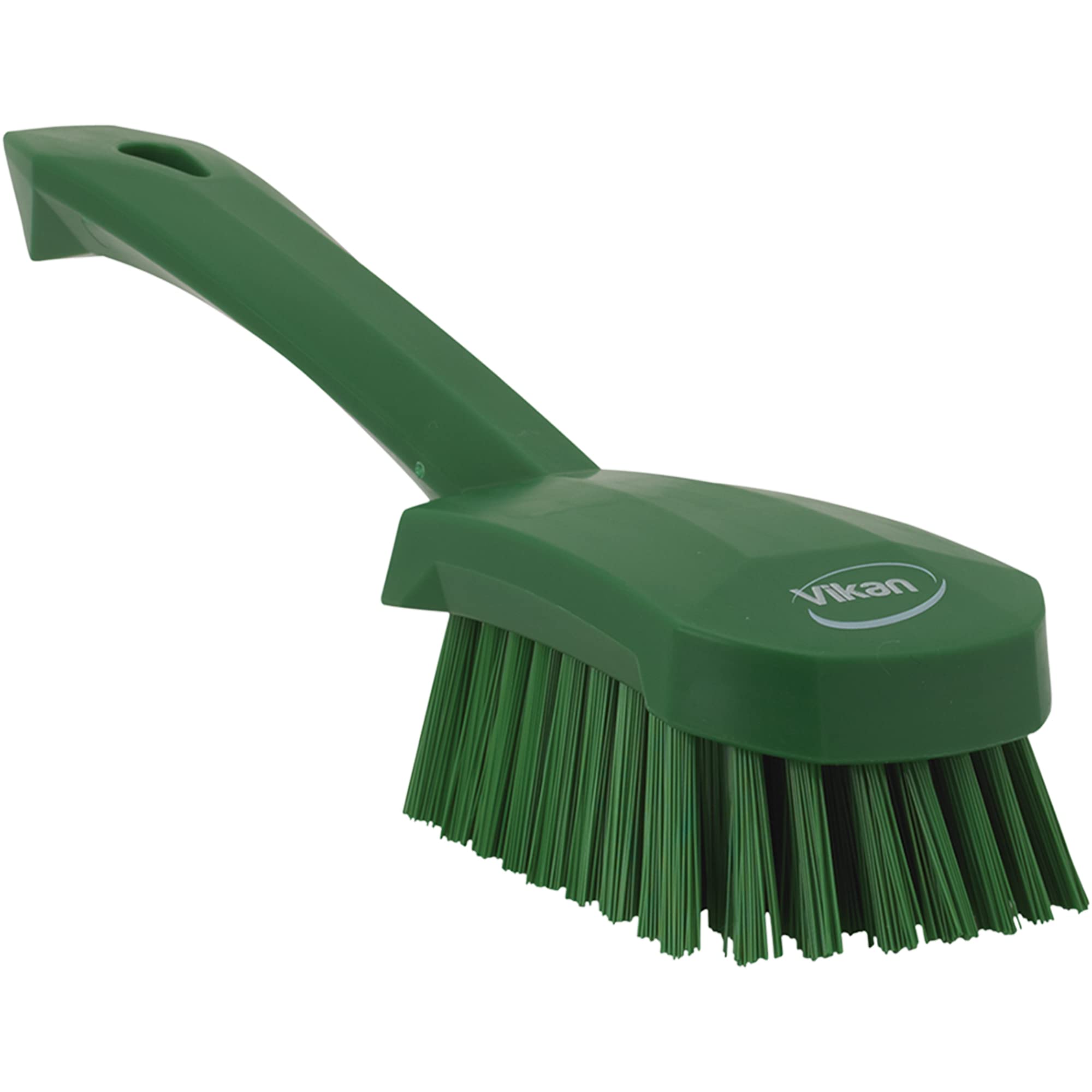 Vikan Brush,Washing,Stiff,10'',Pp/Pbt,Green, One Size, Multi