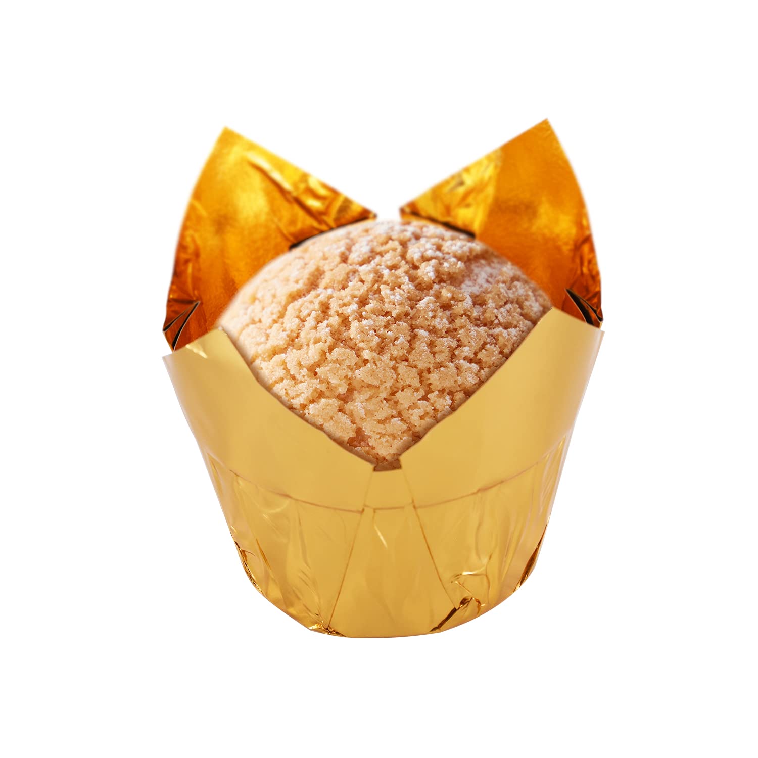 Party Hippo Gold Tulip Cupcake Liners 100 Pcs Baking Paper Cups Holders Greaseproof Muffin Cases Wrappers For Wedding Birthday P