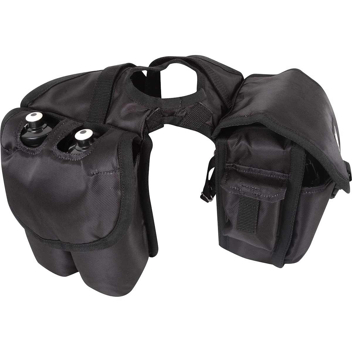 CASHEL Quality Deluxe Medium Horse Saddle Pommel Horn Bag, Insulated Padded Pockets, Two Water Bottle Pockets, Camera or Cell Ph