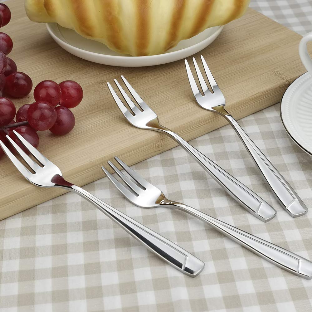 Cand 16 Piece Stainless Steel Tasting Appetizer Forks, 6 Inches