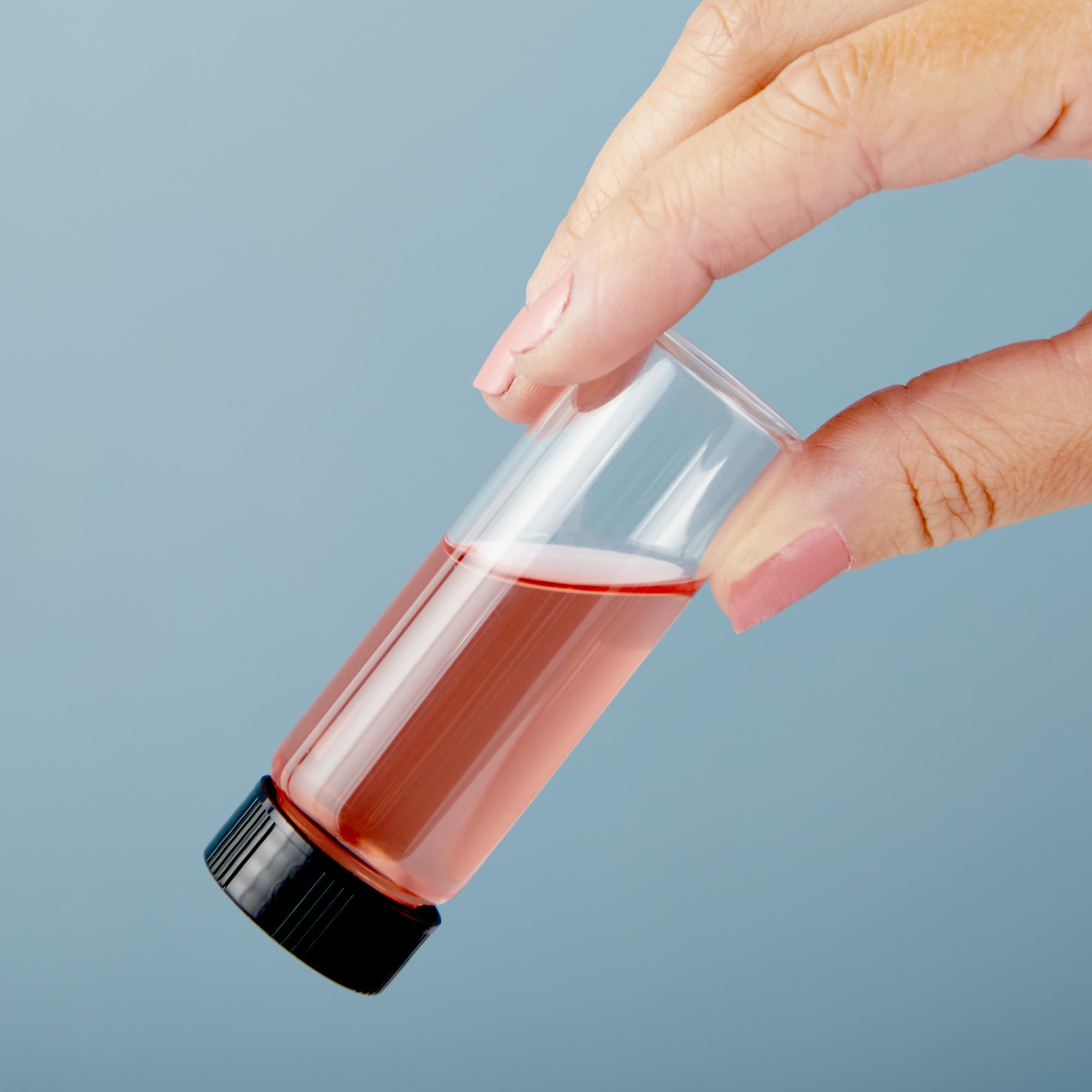 30 Pack Clear Liquid 1 Oz Glass Bottles With Caps For Cosmetics, Makeup, Sample Liquid Storage (30 Ml)