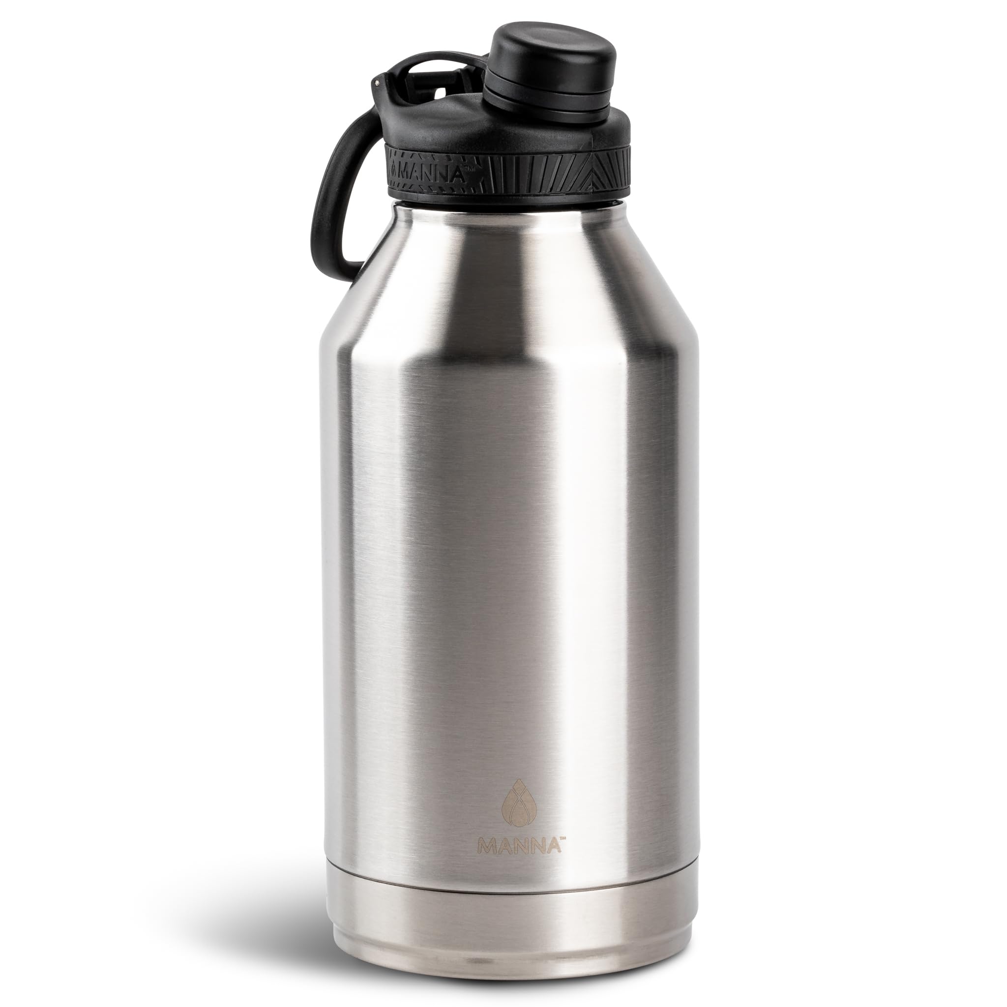 Manna Saratoga Doublewall Insulated Stainless Steel Bottle  64 Oz  Stainless Steel