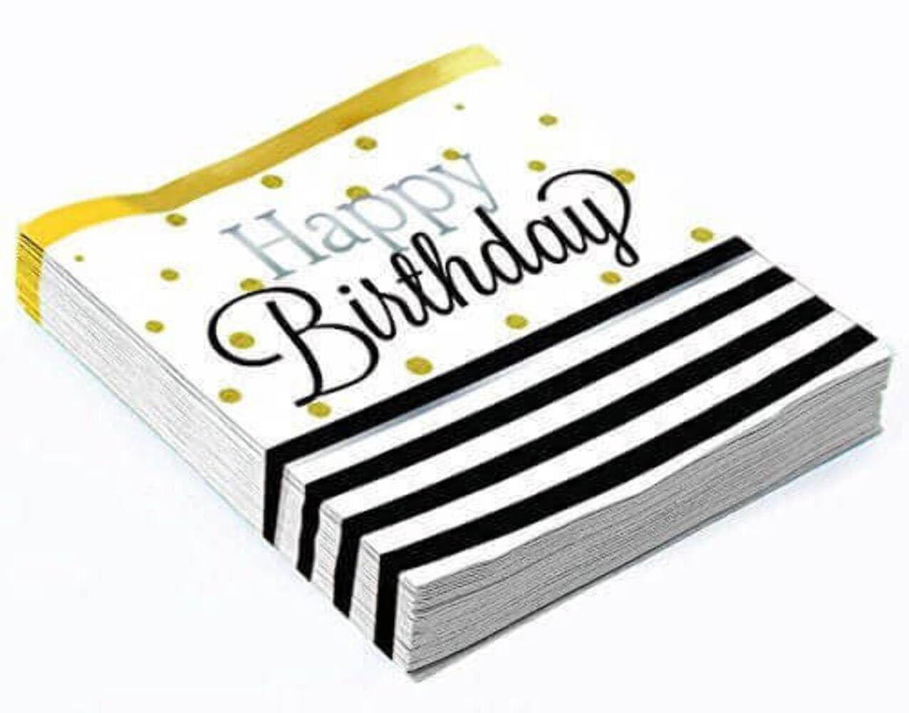 Forum Novelties From The Elegant Happy Birthday-10 X 10'' Napkin, Multicolor