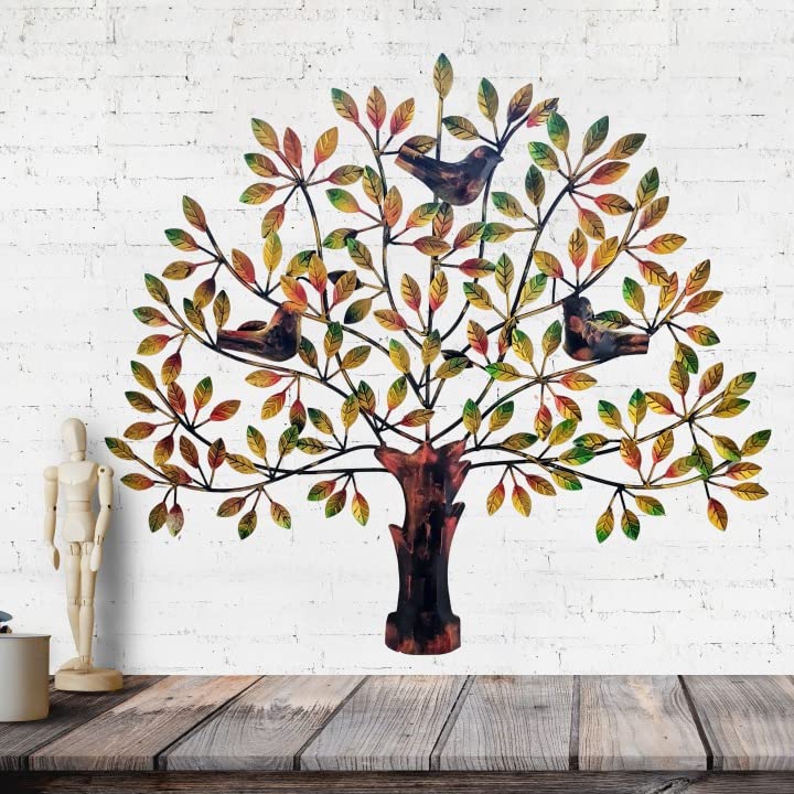 Mohan Jodero Elegant Birds, Figures Iron Metal Handicraft Wall Decor- Multicolor, Standard