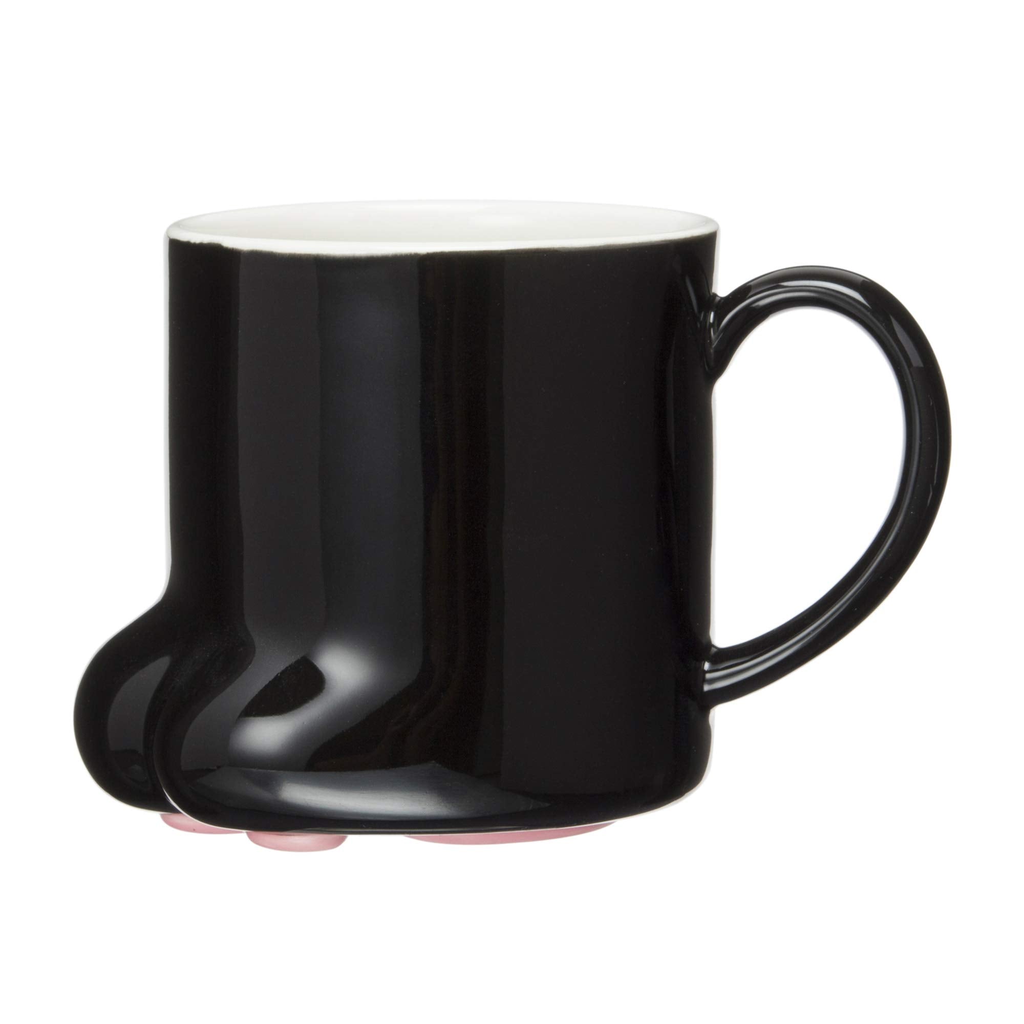 ????? Sunart SAN2235-1 Cute Tableware, Paw in Cat, Black Cat Mug, 8.8 fl oz (250 cc), Black