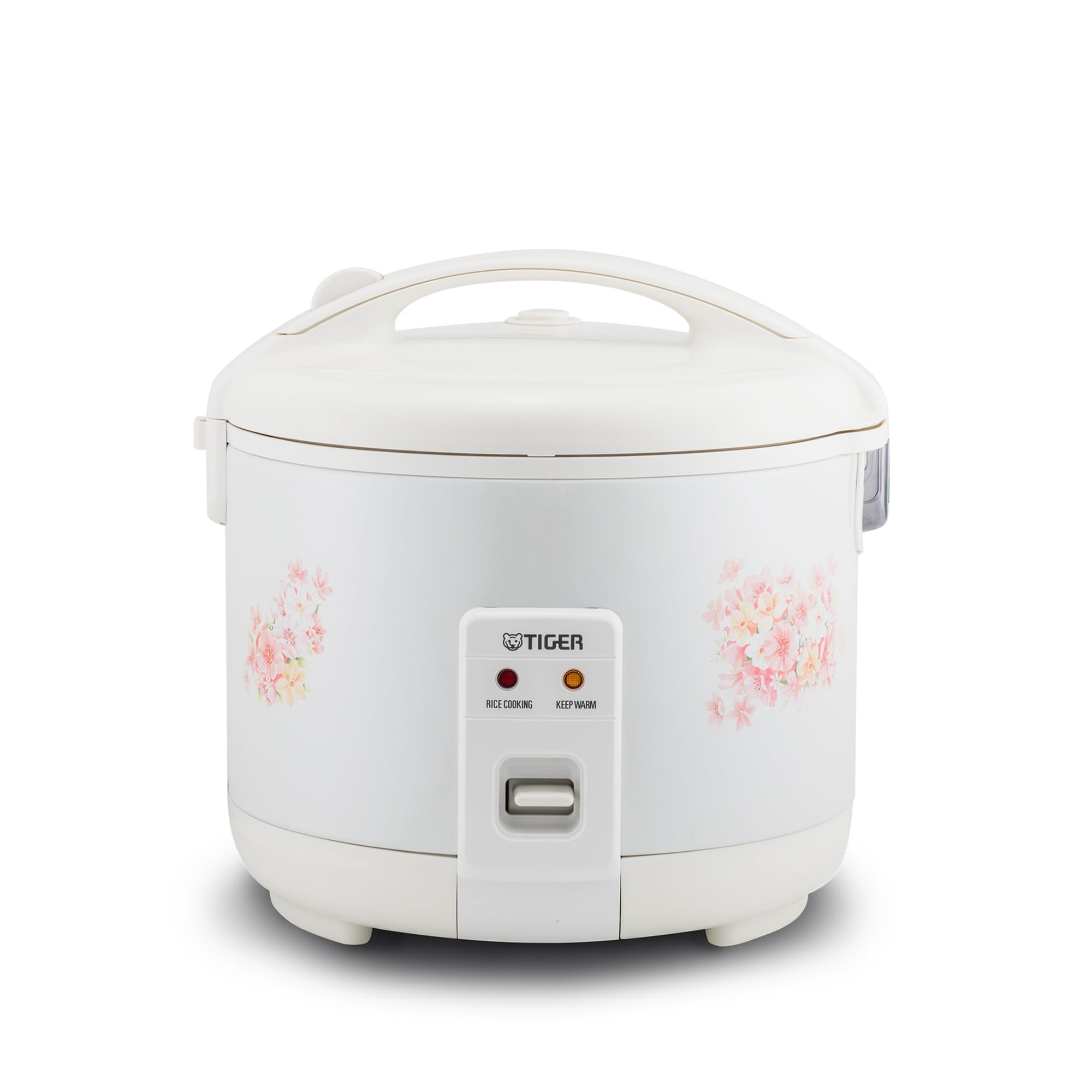 Tiger JNP-0550-LF 3 Cup Capacity White Rice Cooker with Non-Stick Inner Pot, Retractable Power Cord, and Keep Warm up to 12 hour