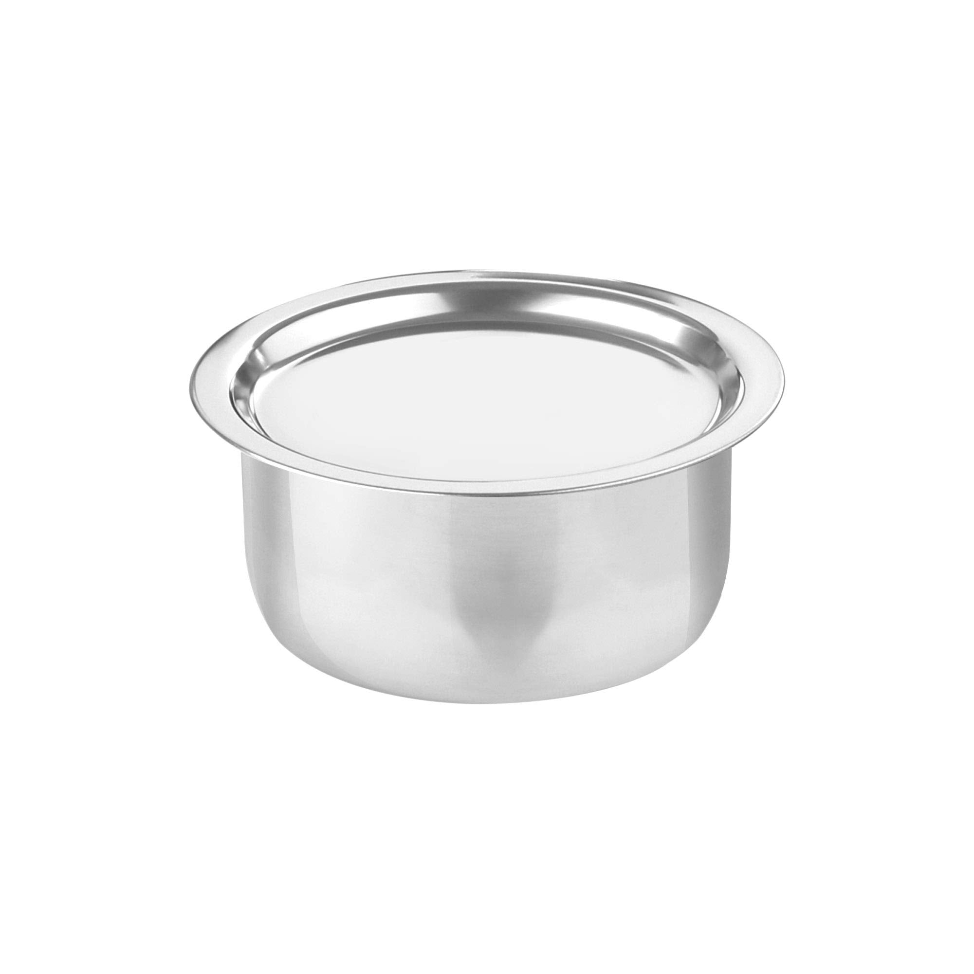 Milton Pro Cook Triply Stainless Steel 16 Cm Tope With Ss Lid, 1.59 Litre, Durable, Dishwasher Safe, Induction And Gas Ready, Pa