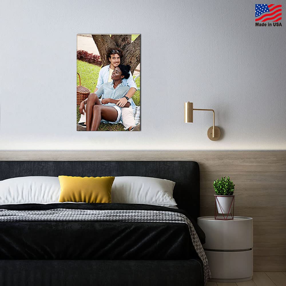 Signleader Canvas Prints With Your Photos, Personalized Canvas Wall Art, Custom Your Sweet Memories Photo On Canvas - 12X18 Inch