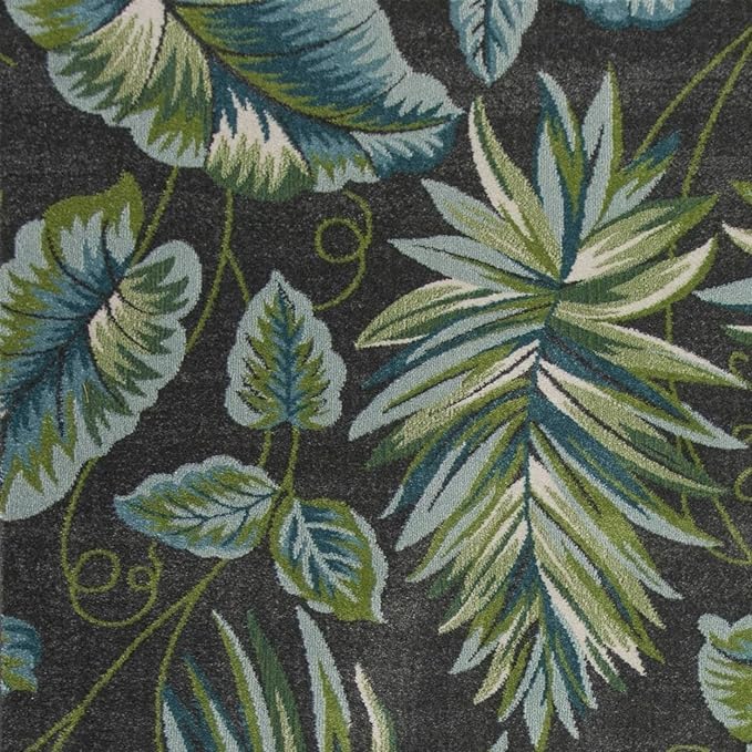 HomeRoots 375511 39 x 59 in. Grey Polypropylene Rug