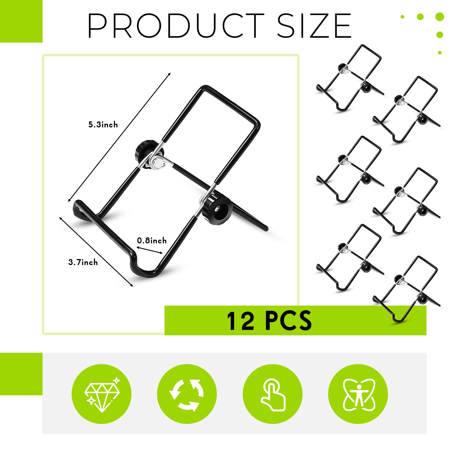 12 Pack Sprouting Stands For Wide And Regular Mouth Mason Jars Canning Jars Holder Stainless Steel Foldable Adjustable Stands Fo