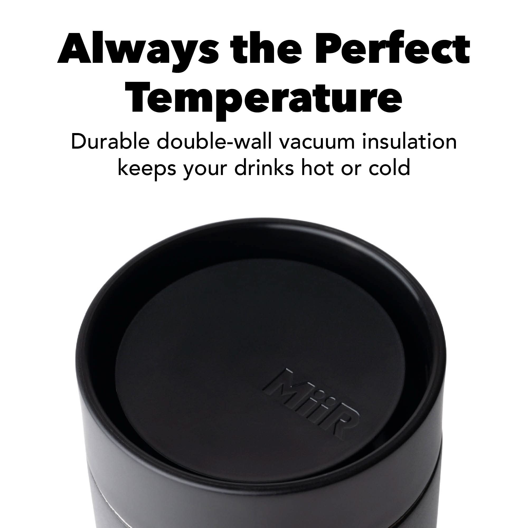 MiiR 360 Traveler Tumbler - Stainless Steel, 16 Oz, Tidal Blue, Double-Wall Vacuum Insulated, Leakproof Lid for Hot & Cold Drinks