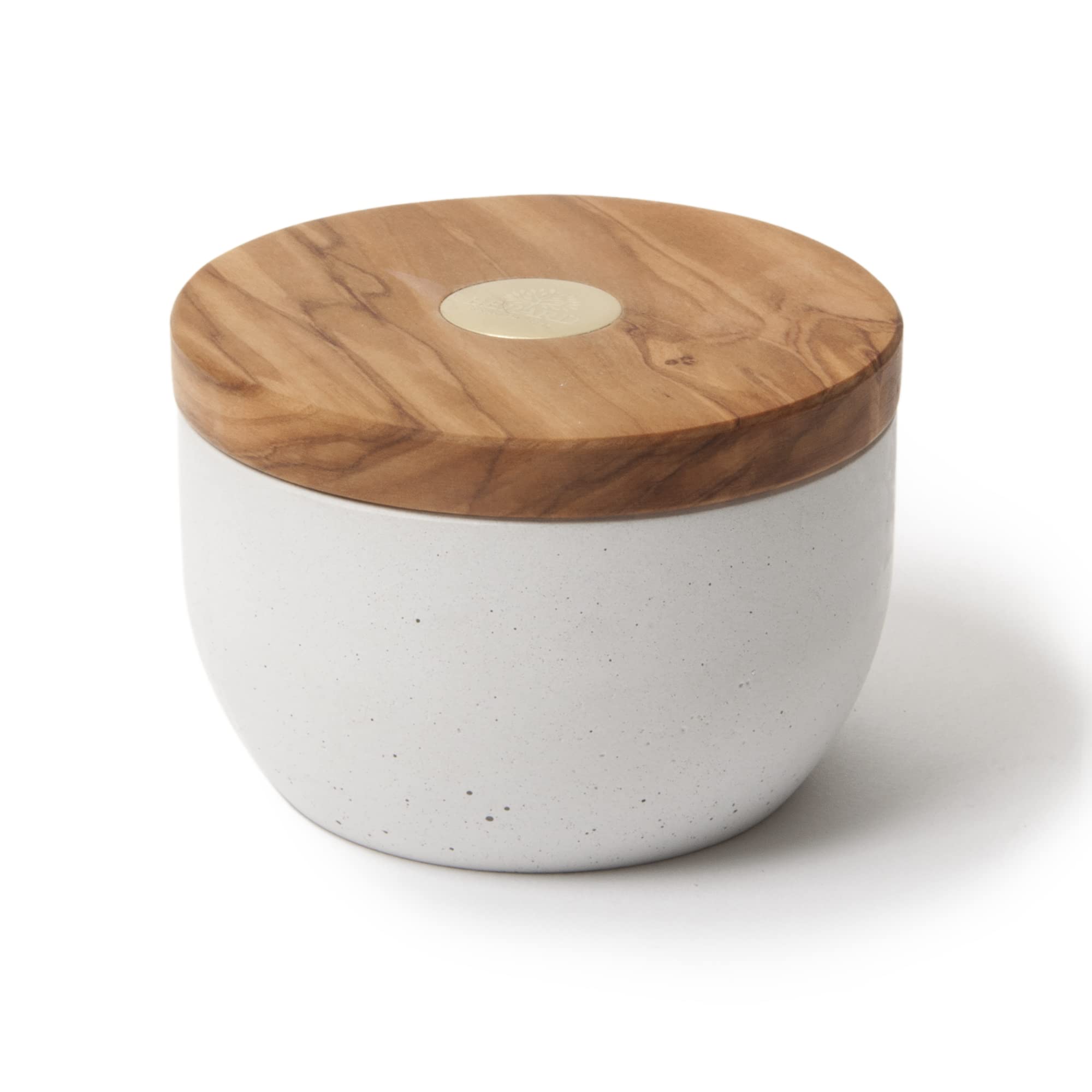 Berard Round Millenari Salt Keeper, 4 X 2.75In, White