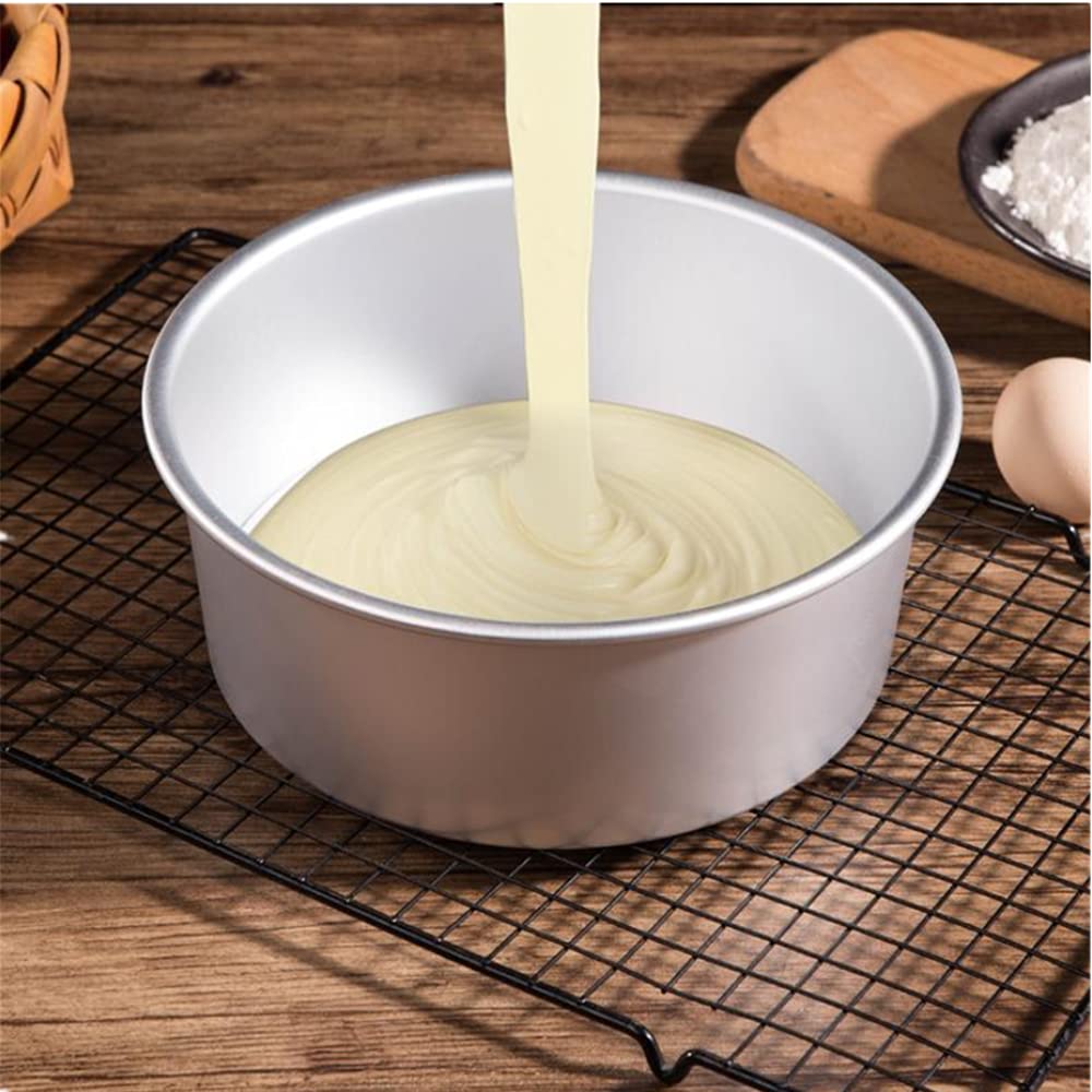 5Pack 5 Inch Cake Pan, Mini Cake Pan, Round Aluminum Cake Pan, Used For Family Gatherings To Bake Mini Cake Pizza, Quiche