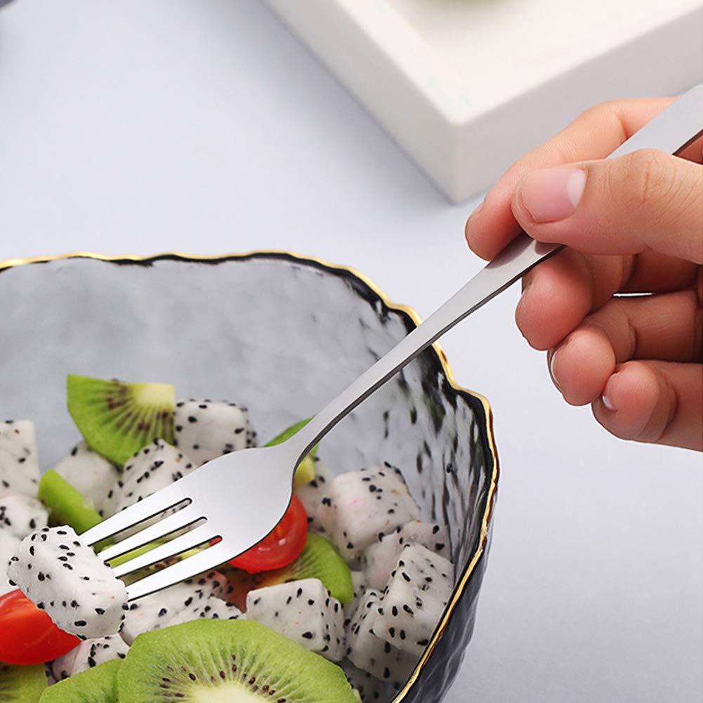 Iqcwood Spoons And Forks Set, Flatware Set, 3 Pair Forks And Spoons Silverware Korean Utensil Set, Stainless Steel Korean Chopst