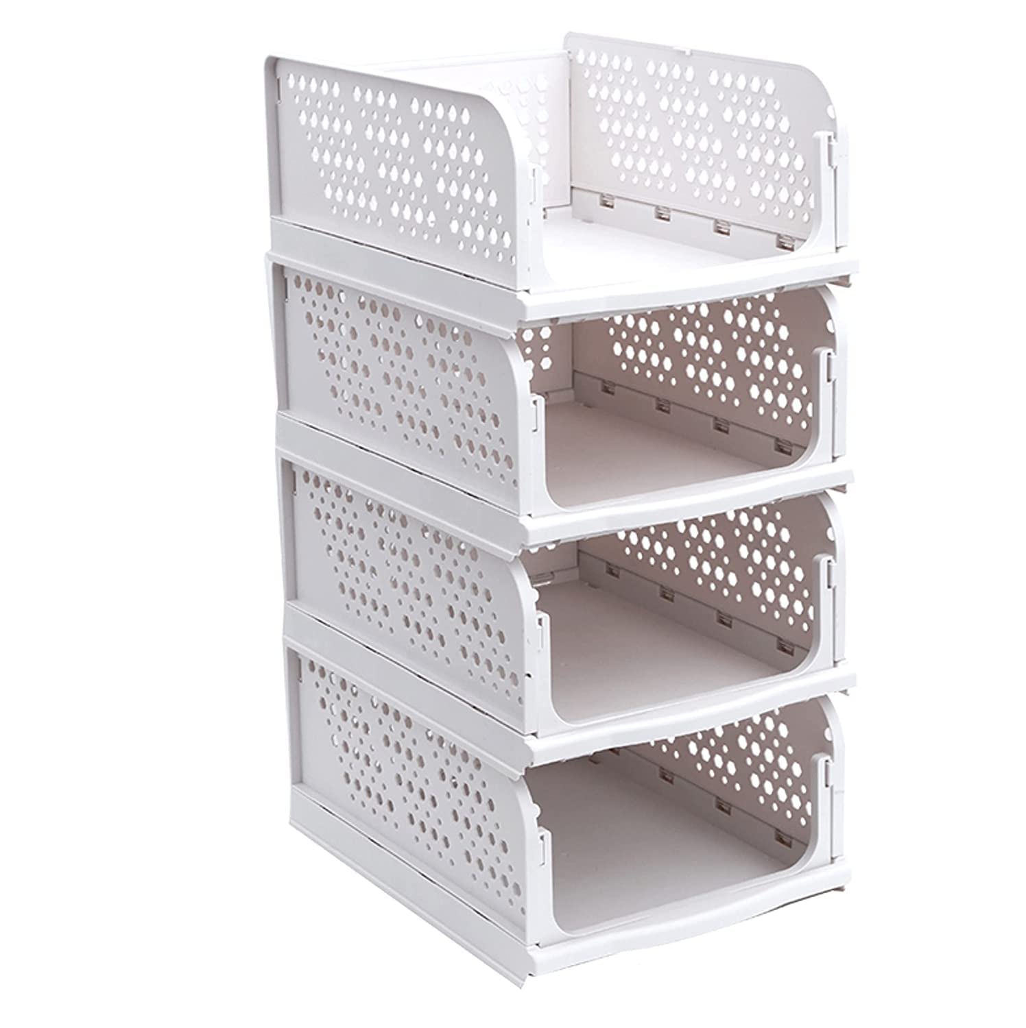 Aexoniz Clothes Organizer For Wardrobe Foldable And Stackable Closet Organizer Drawer Organizer For Clothes Multipurpose Plastic