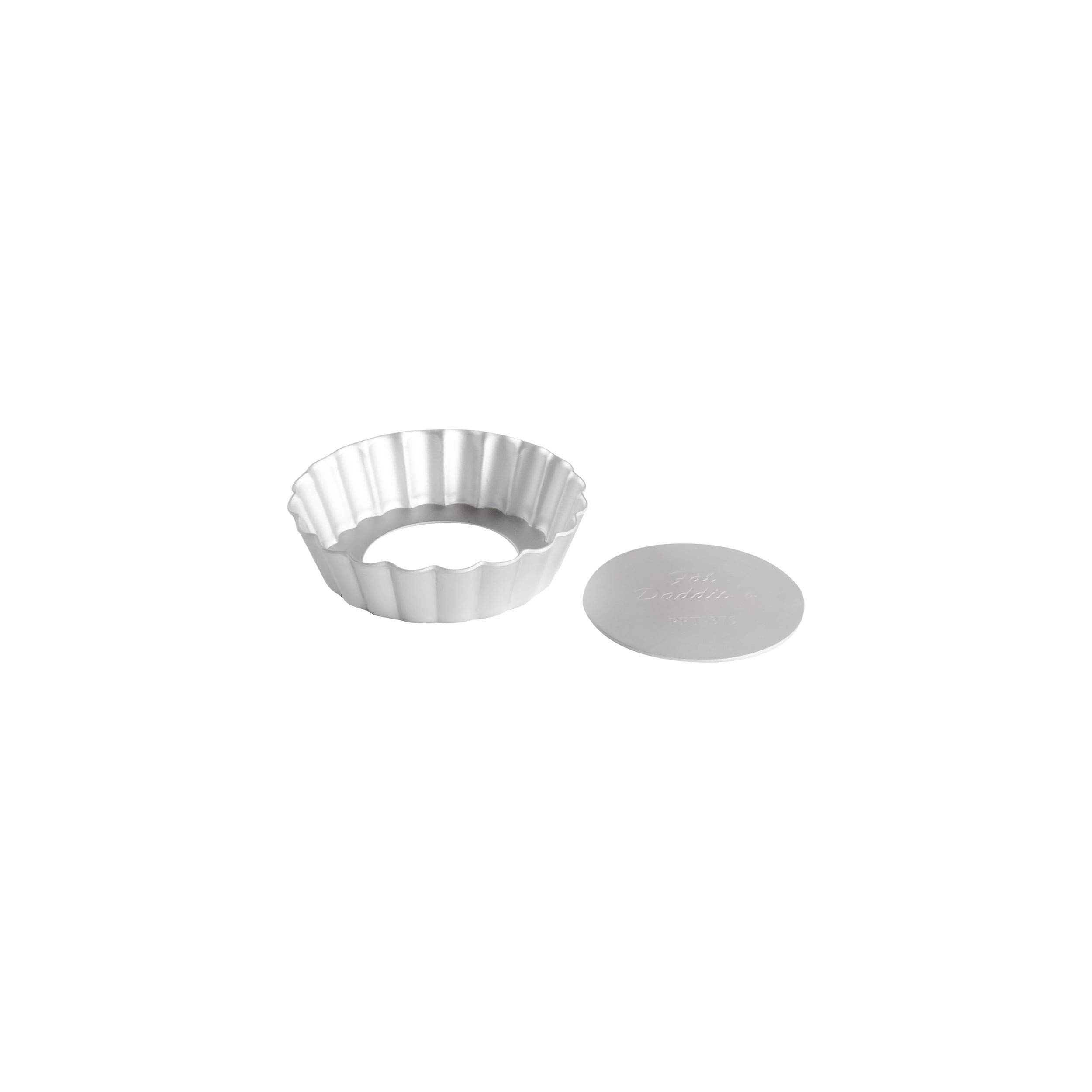 Fat Daddio'S Pft-375 Round Fluted Tart Pan With Removable Bottom, 3.75 X 1 Inch