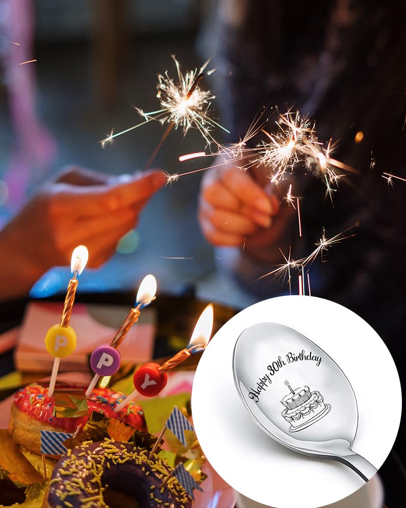 30 Birthday Gifts Spoon For Women Men Happy 30Th Birthday Spoons Gifts For Him Her Birthday Gift For 30 Year Old Friend Brother