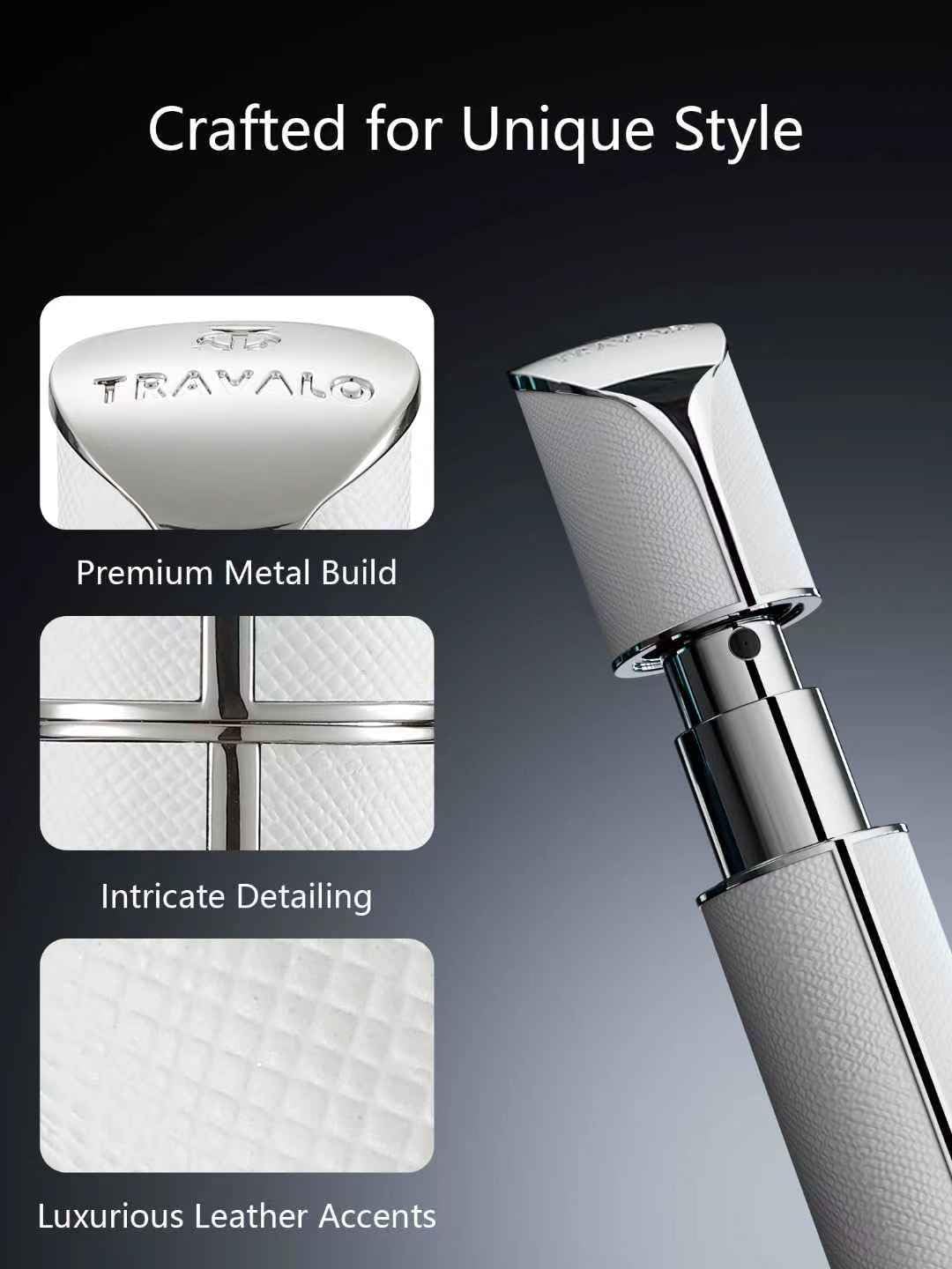 Travalo Aqua Perfume Travel Refillable Bottle, Bottom Filling Fragrances Perfume Atomizer, Mini Cologne Dispenser, Portable Spra