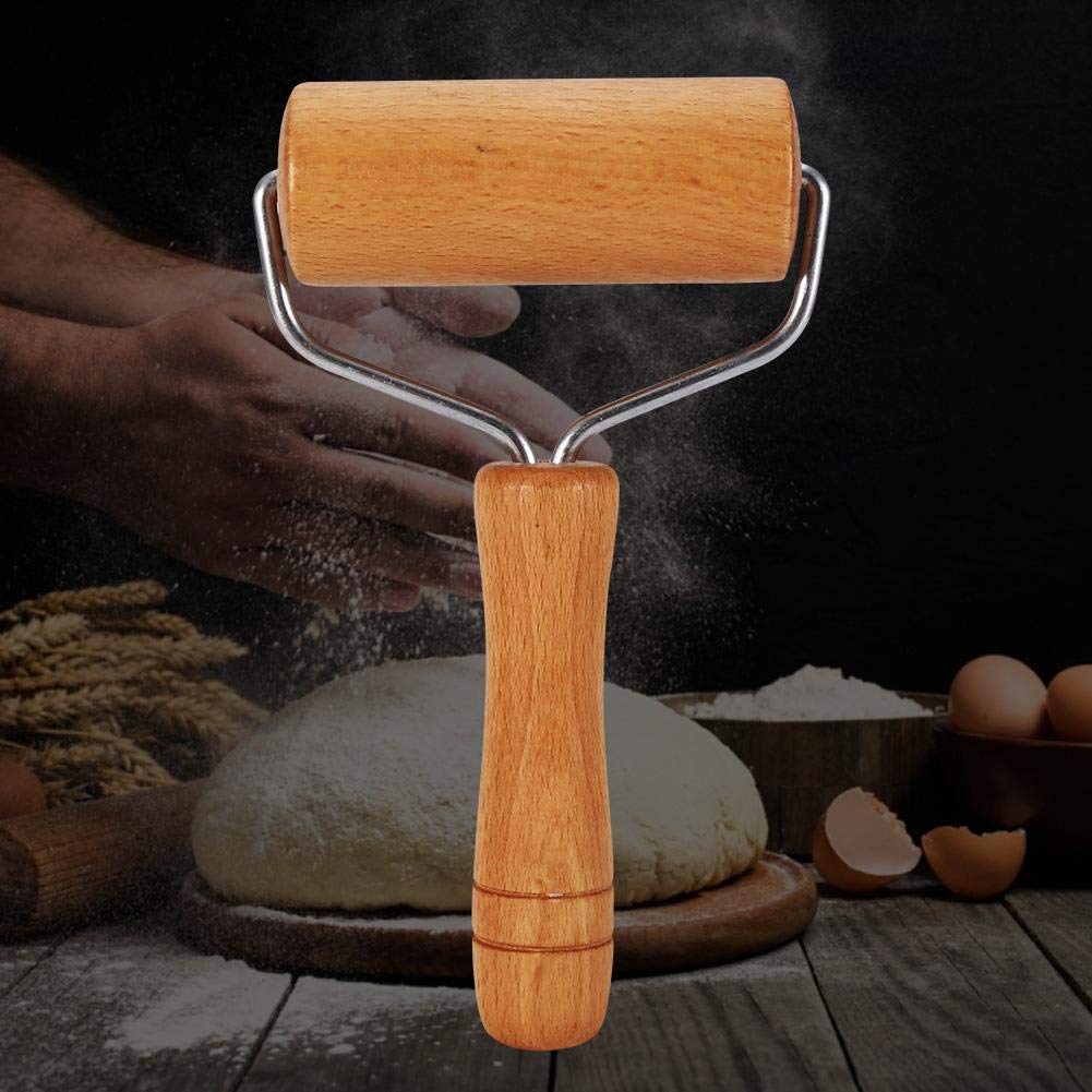 T Shape Pastry Roller, Fondant Bakery For Kitchen Pin Pastry Tool Dough Roller Wooden Multifunction Cookie Pizza Rolling Pin Pas
