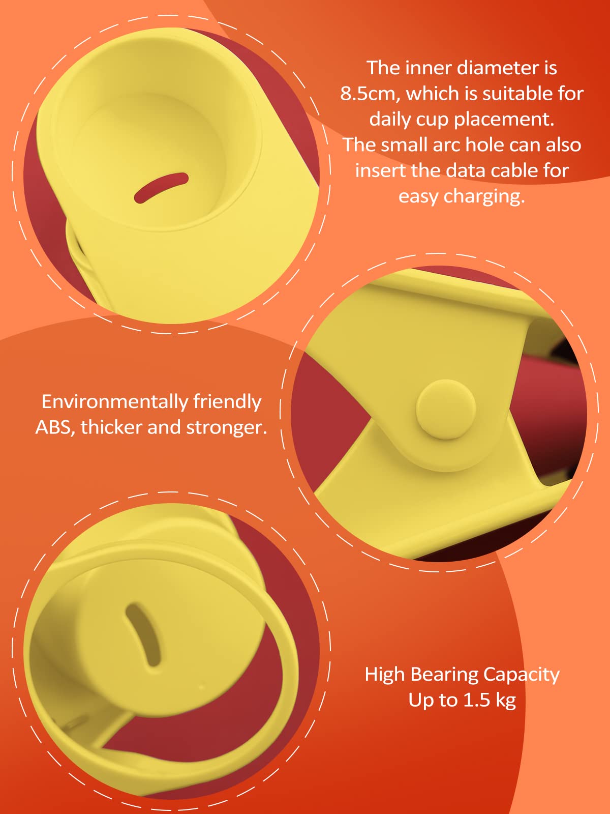 Kalolary Drinking Cup Holder Clip- Chair And Table Bottle Cup Stand The Diy Glass Clamp Storage Saucer Clip Water Coffee Mug Hol