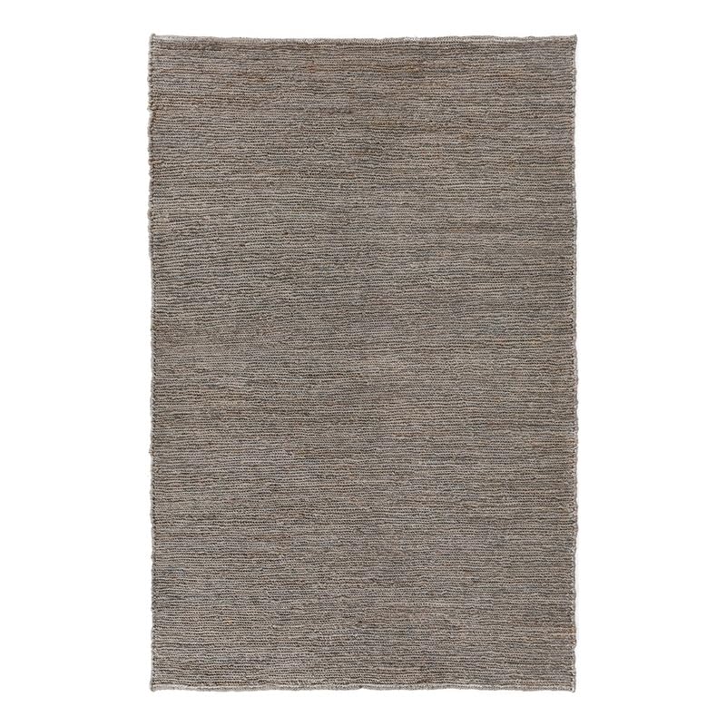 Kosas Home Zandra 72 x 108 Transitional Jute Fabric Area Rug in Gray