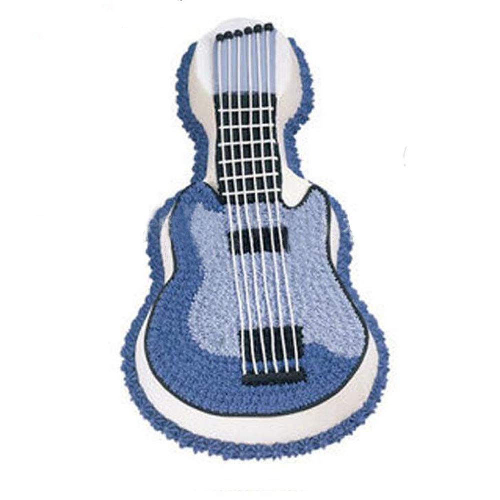 ' Guitar'' Cake Pan, Kids 3D Birthday Cake Pan, Aluminum Alloy Cake Molds Nonstick Baking Tools