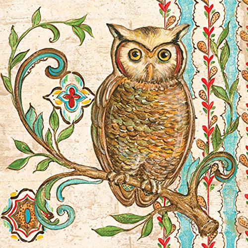 Treetop Owls; Popular, Classic Owl Set; Two 12X12 Poster Prints