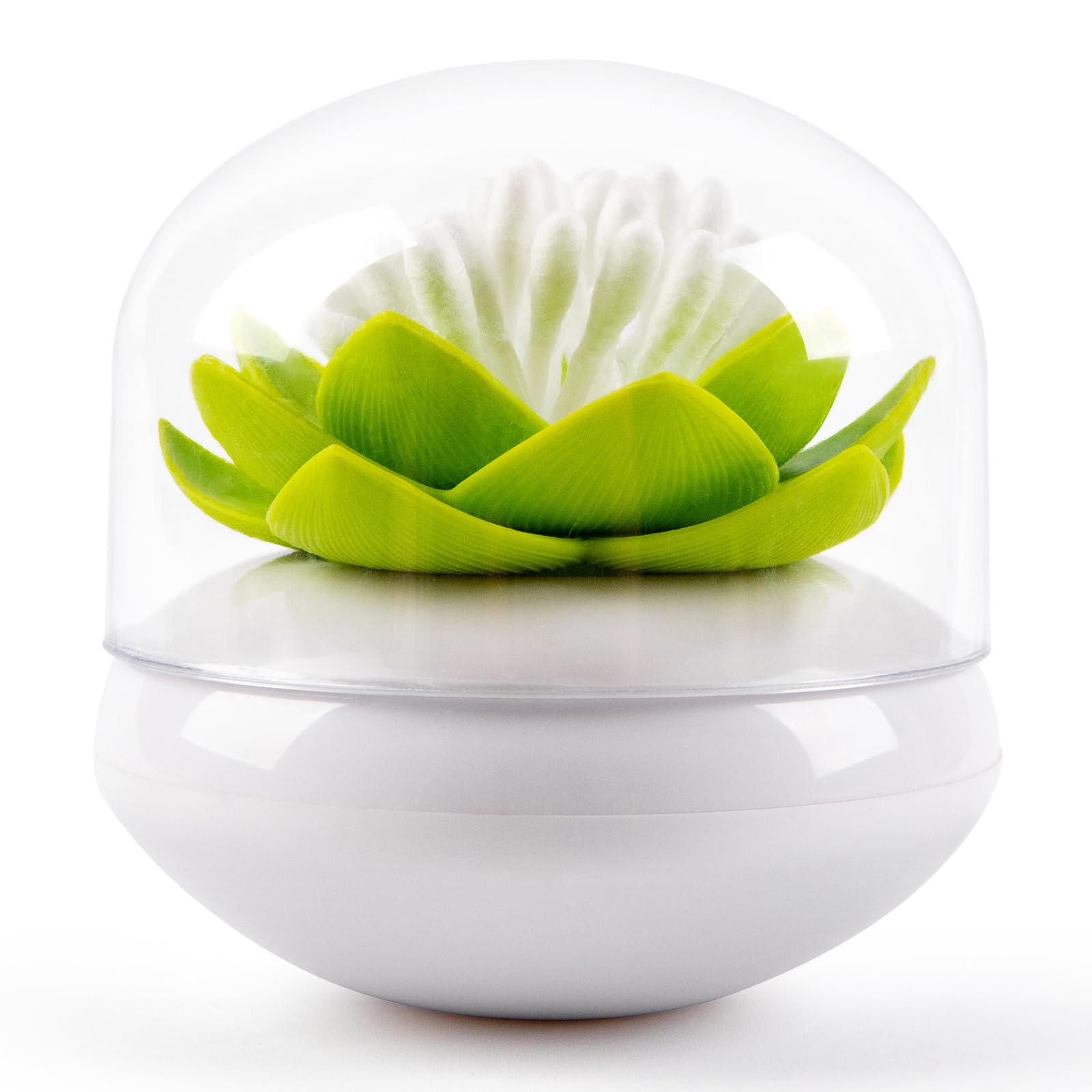 Bloss Cotton Swab Holder Q-Tips Holder Lotus Toothpick Holder Small Toothpick Case Toothpicks Organizer Bathroom Vanity Canister