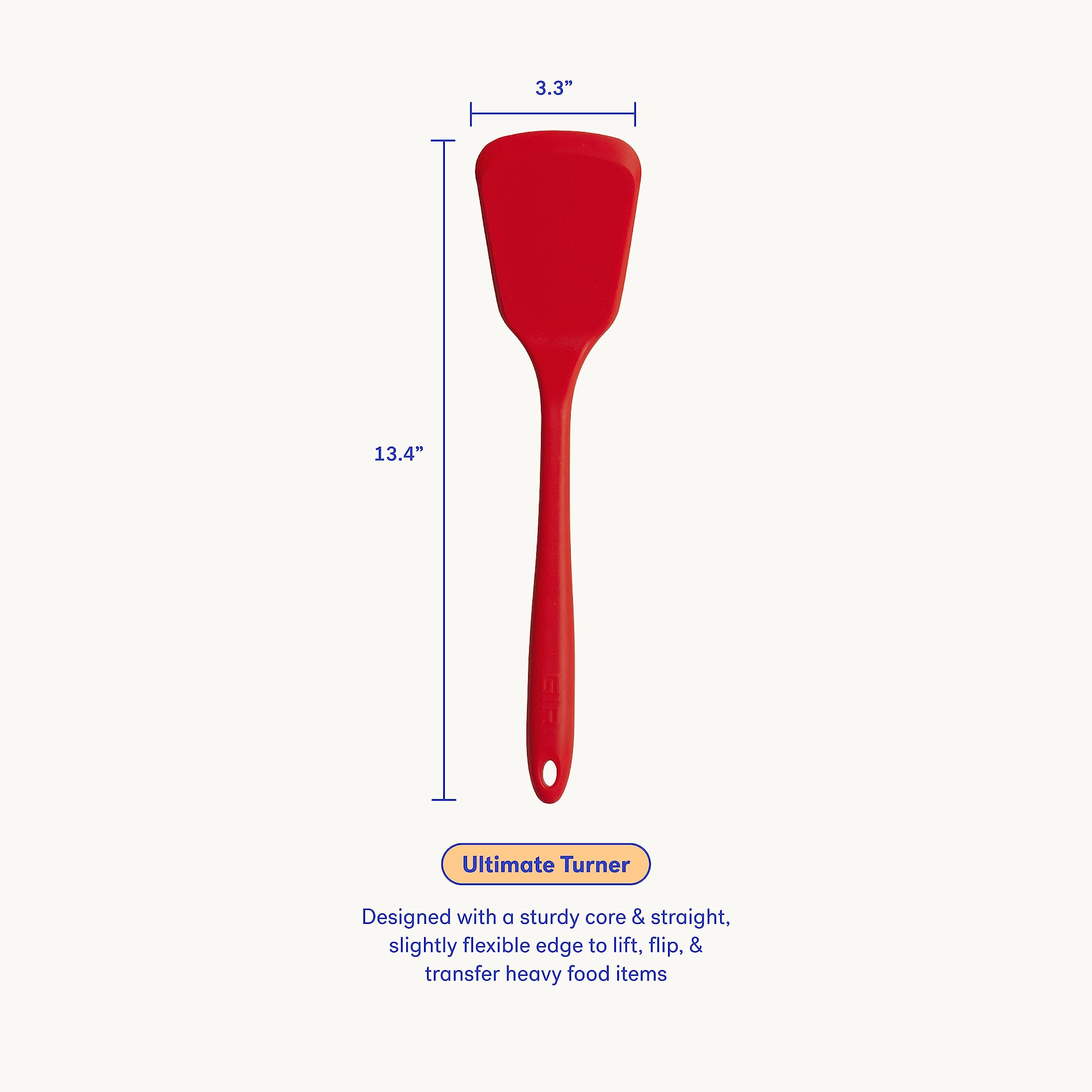 Gir: Get It Right Premium Silicone Ultimate Turner - Non-Stick Heat Resistant Turner - Ideal For Bbqs & Cookouts -Able To Lift,