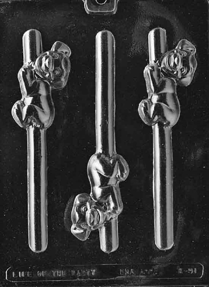 Grandmama'S Goodies K091 Puppy Dog Pretzel Lollipop Chocolate Candy Soap Mold With Exclusive Molding Instructions