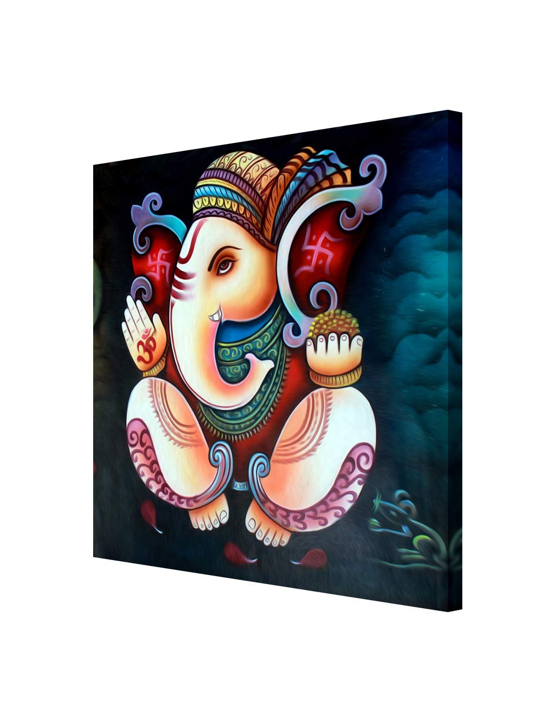 999Store Wooden Stretched God Lord Ganesha Ganpati small paintings for wall living room big size ganesha art frame bed dcor home