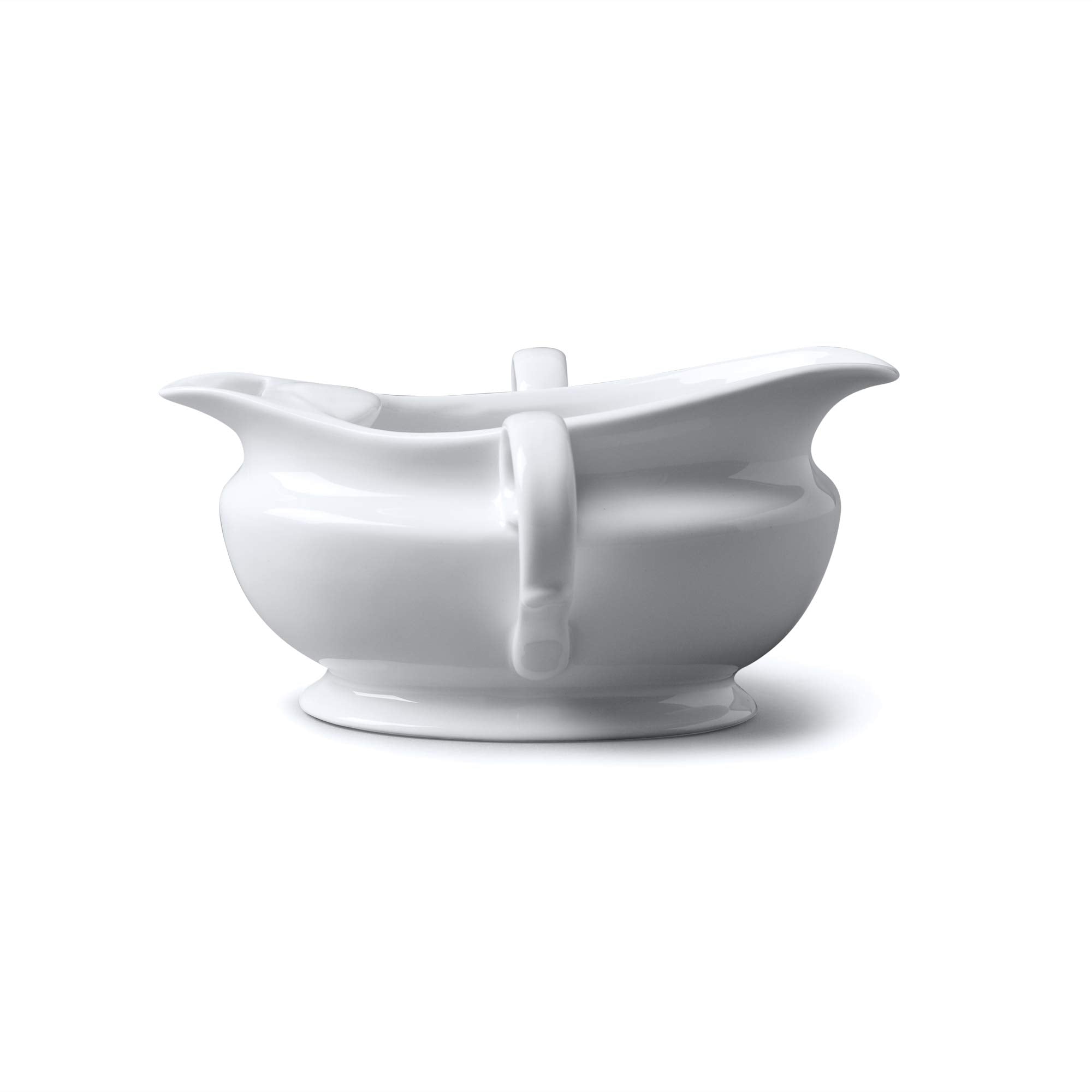 Wm Bartleet & Sons 1750 T308 Traditional Porcelain Gravy Fat Separator Boat 300Ml-White, White