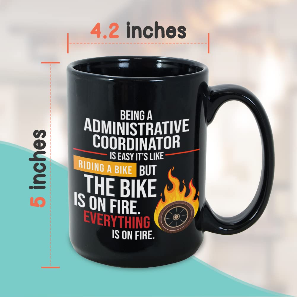 Bubble Hugs Administrator Coffee Mug 15Oz Black - for School Administrator Database Network Engineer Sysadmin Mug - Tech Support