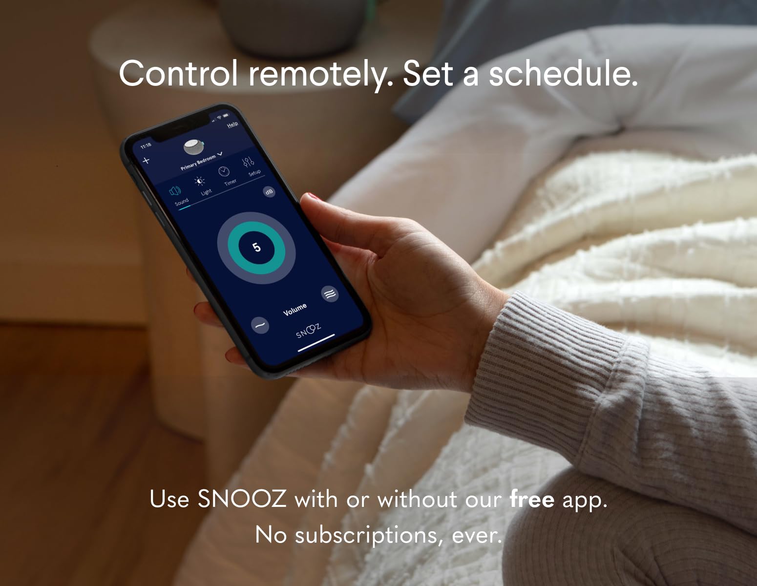 SNOOZ Smart White Noise Machine - Real Fan, Non-Looping Sleep Aid, Portable, 1 Count, Cloud Color, Lightweight Materials