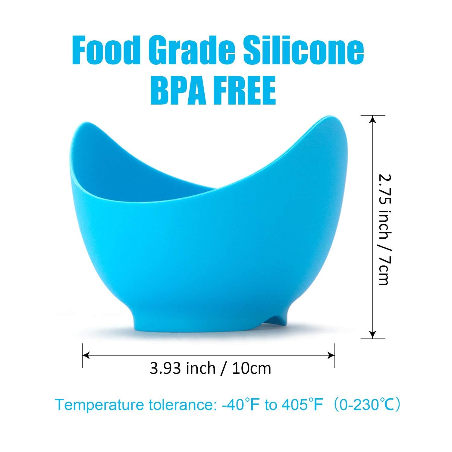 Egg Poacher - Krgmnhr Poached Egg Cooker With Ring Standers, Silicone Egg Poacher Cup For Microwave Or Stovetop Egg Poaching, Wi