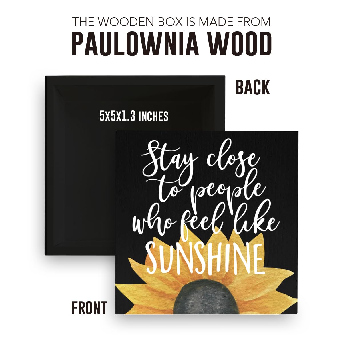 IYEZH Summer Decor Watermelon Wood Box Sign 5 x 5 Inches Desk Decor Rustic Country Wooden Square Sign Decor Watermelon Summer De