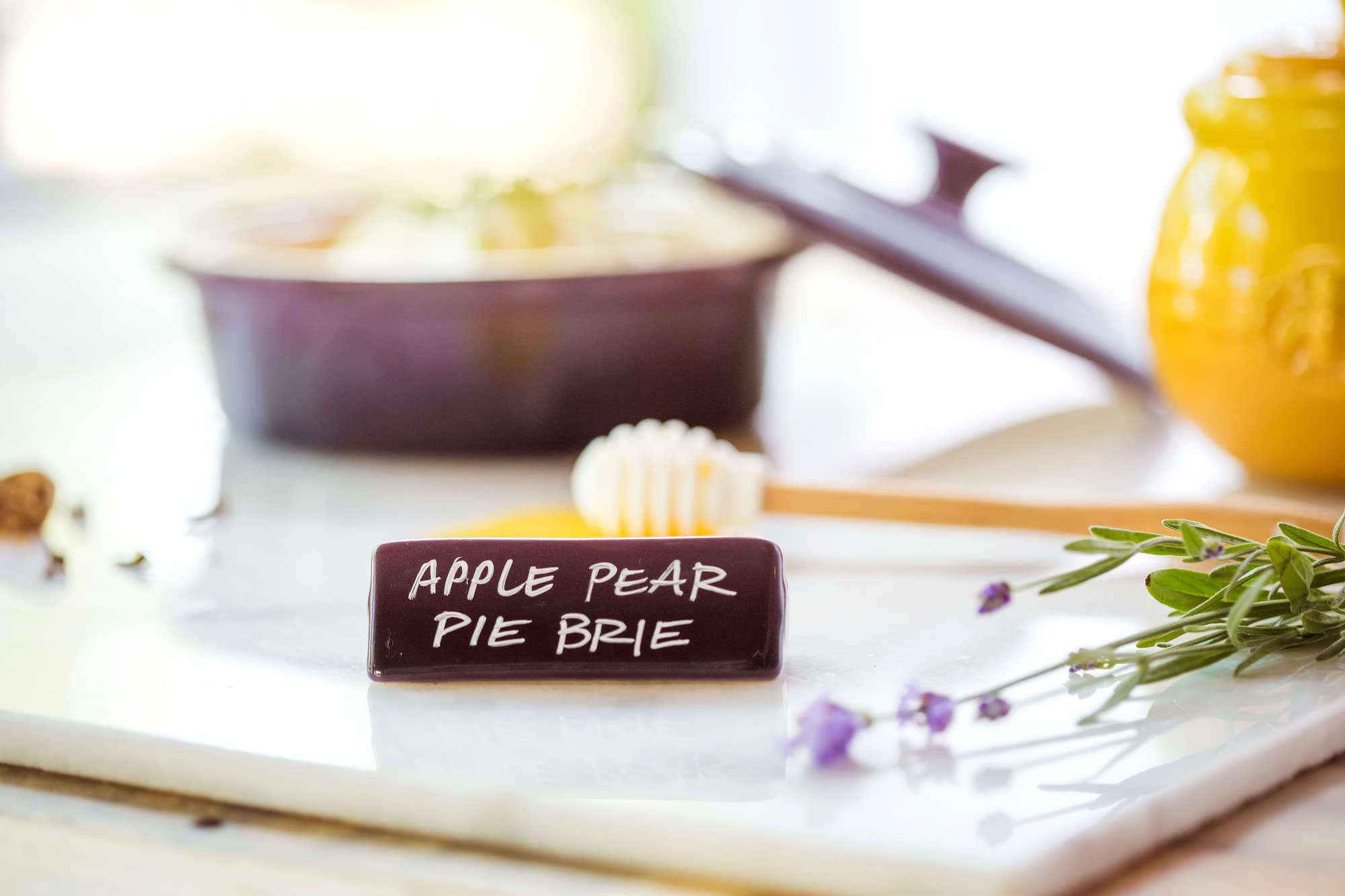 Le Creuset Silicone Honey Dipper, 6 1/2'' X 1'', White