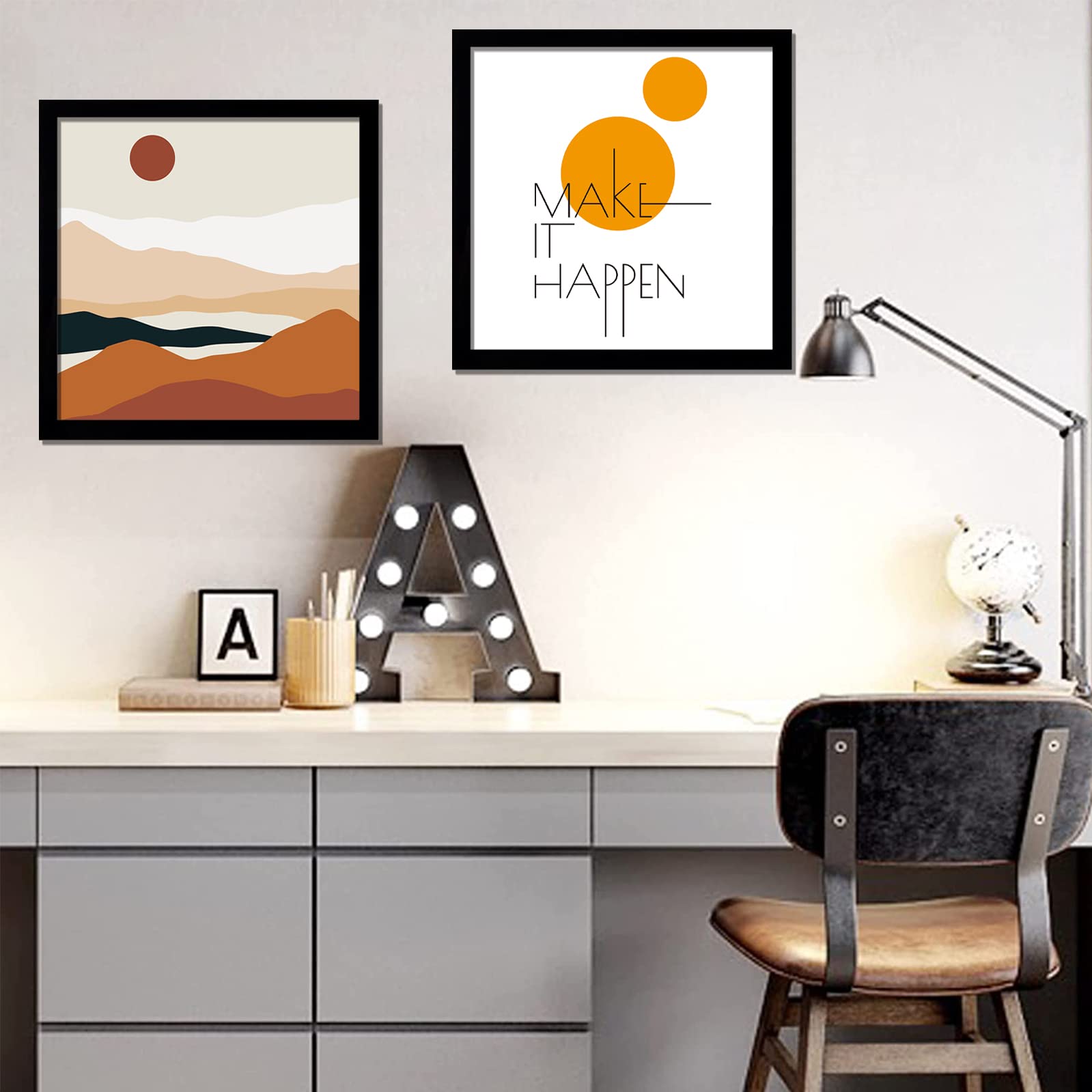 ijuerybai Black 10x10 Picture Frame Set of 3, High Transparent Frame for 10 By 10 Square Photo Collage Canvas Poster Size Wall M