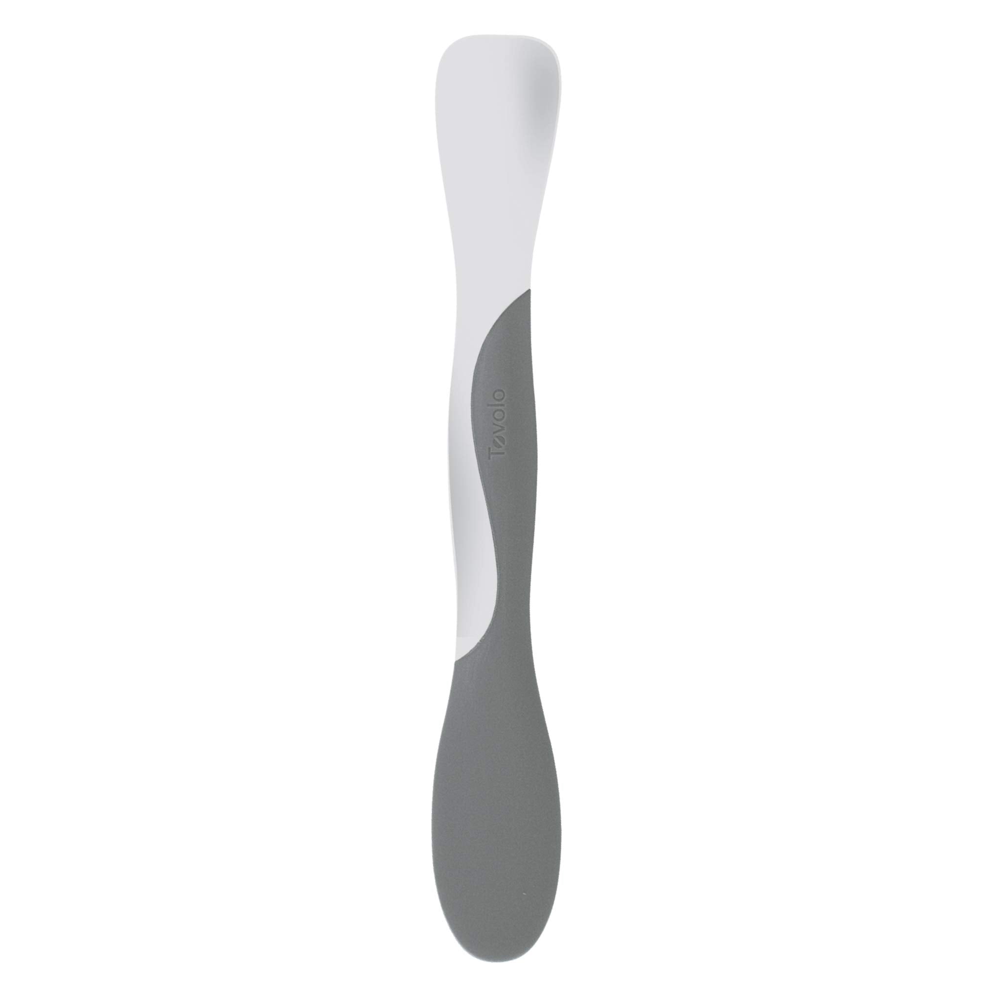 Tovolo Elements Scoop and Spread Large Dual End Silicone Sandwich Spreader Tool with Nylon Handle, BPA Free Dishwasher Safe Sili