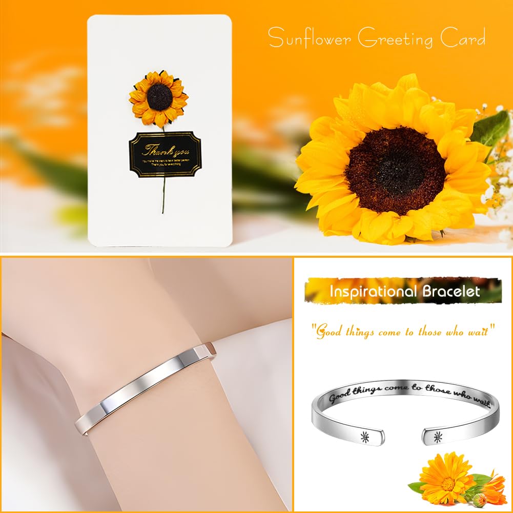 UHAPEER Sunflower Gift Box, Sending Sunshine Gifts for Women, Get Well Soon Gift Box Sunshine Box Care Package, Valentines Day G