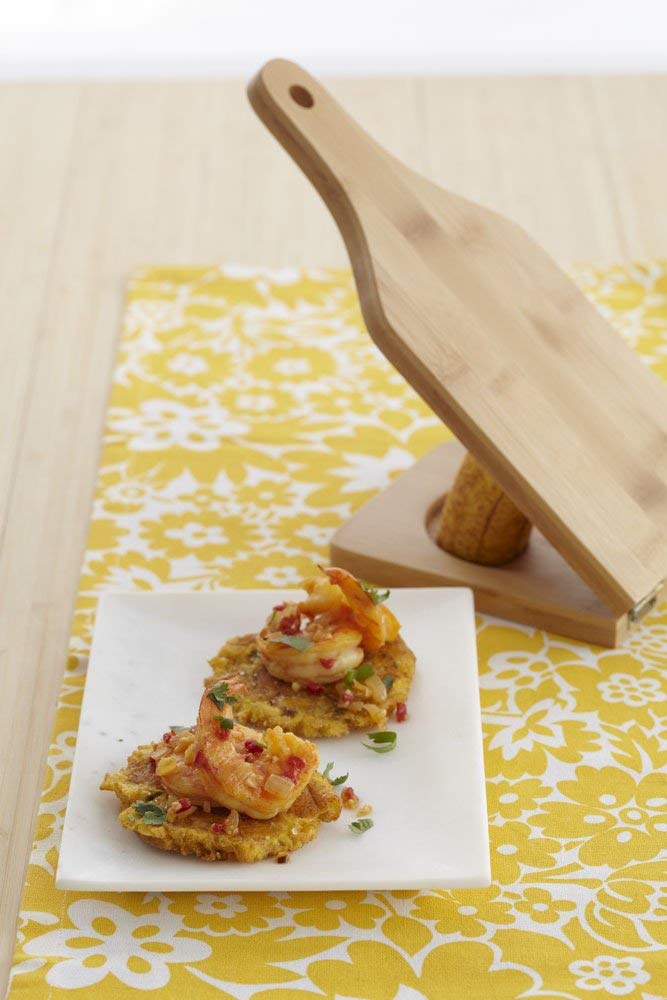 Imusa Usa Traditional Small Bamboo Tostonera/Plantain Masher