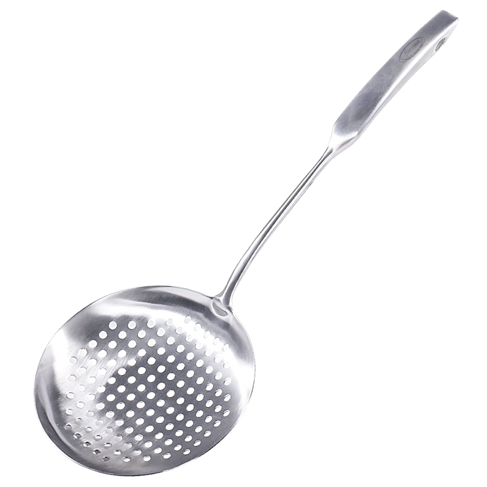 Newness Slotted Spoon, [Rustproof, Integral Forming, Durable] 304 Stainless Steel Widen Skimmer With Vacuum Ergonomic Handle, Co