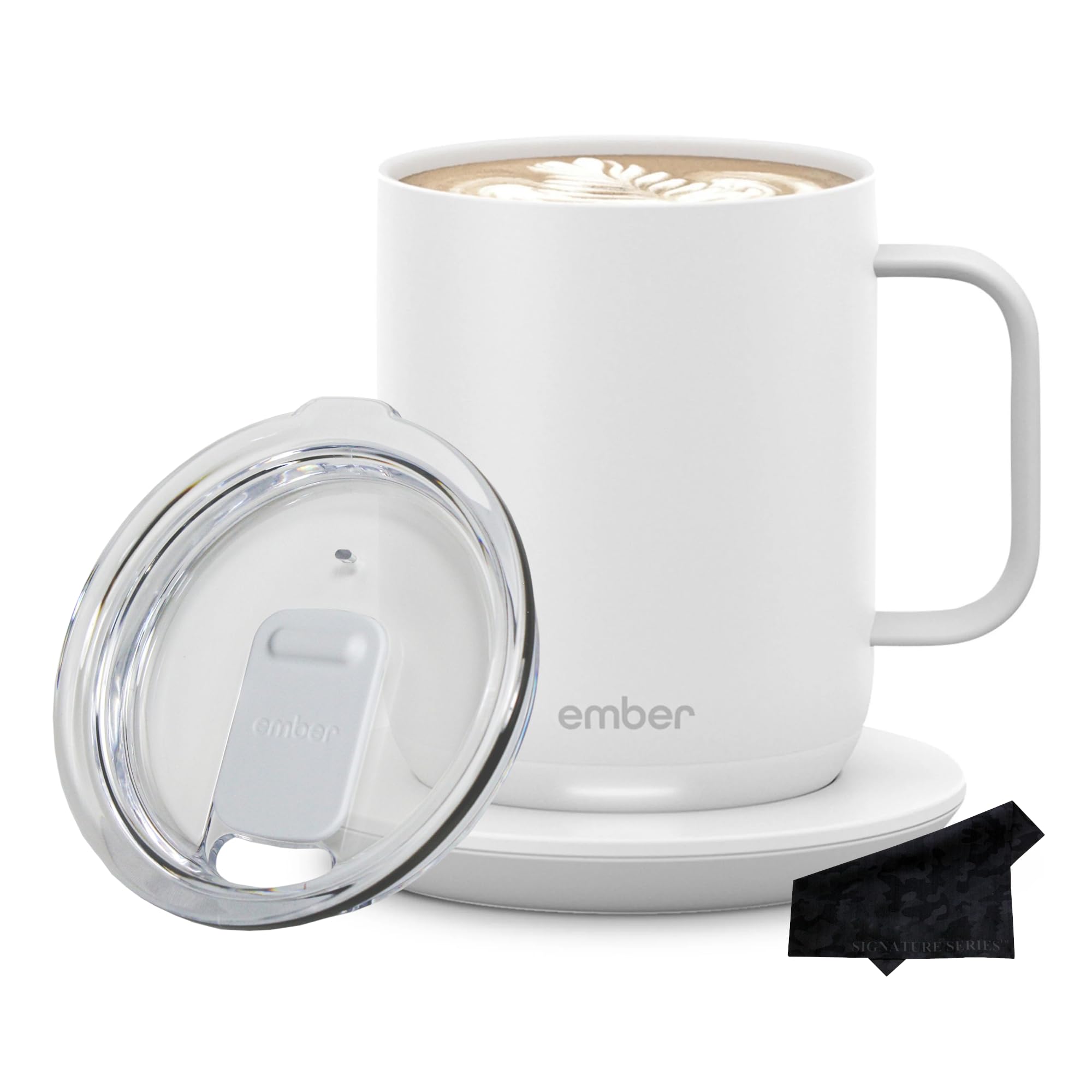 Ember Temperature Control Smart Mug 2, 14oz White, App Controlled Heated Coffee Cup | Double Your Battery Life When You Pair Mug